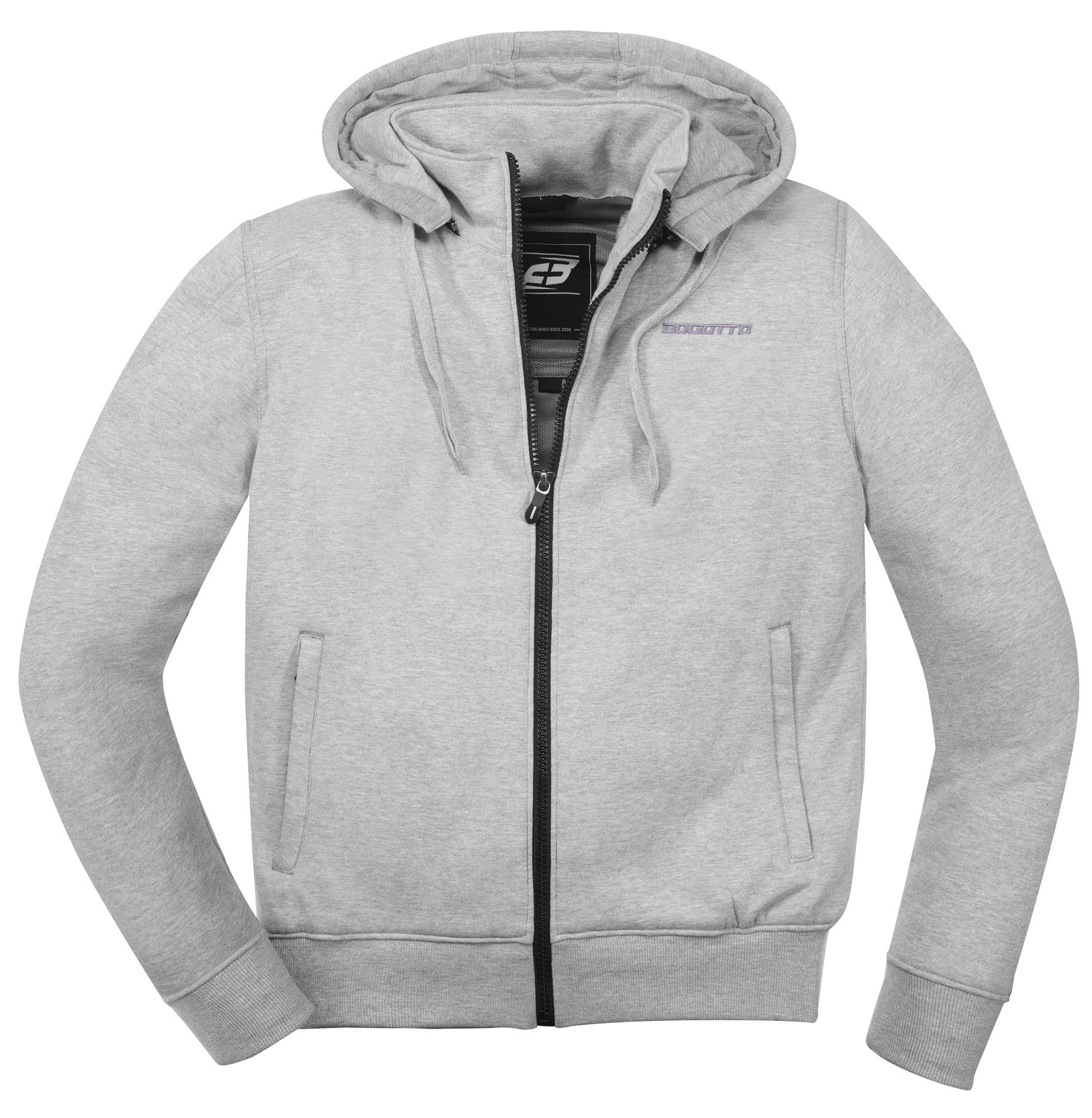 Bogotto R-Ace Motorcycle Zip Hoodie grey XXL Figure 4