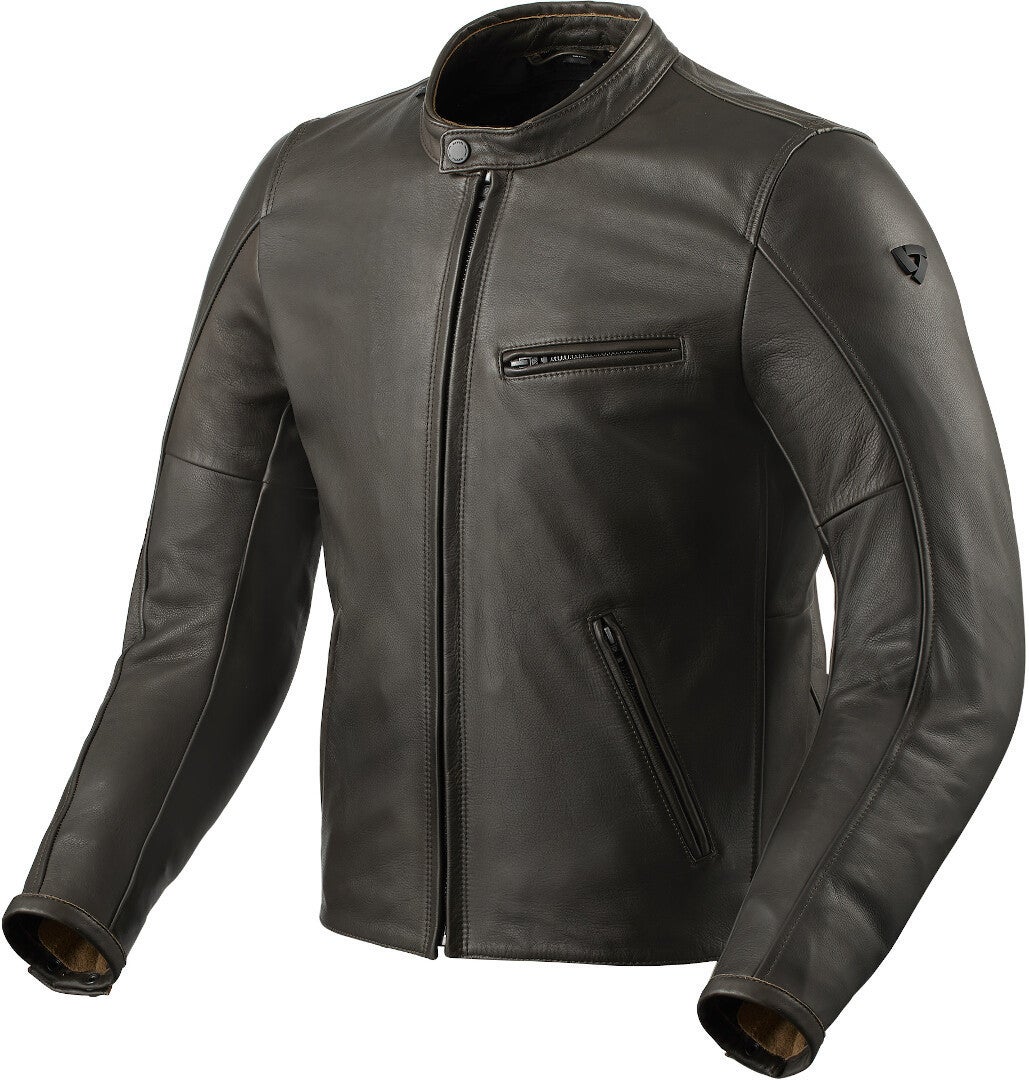Revit Rino Motorcycle Leather Jacket dark brown 48 Figure 1