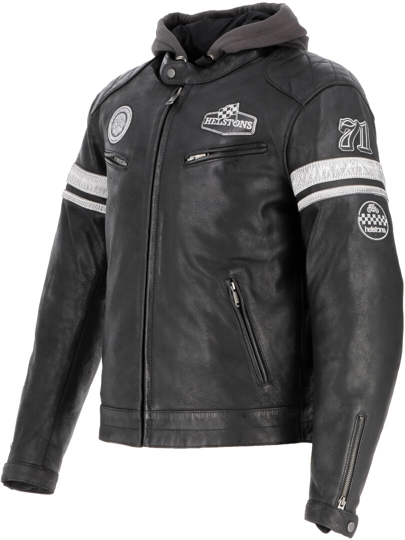 Helstons Riposte Motorcycle Leather Jacket black XL Figure 4