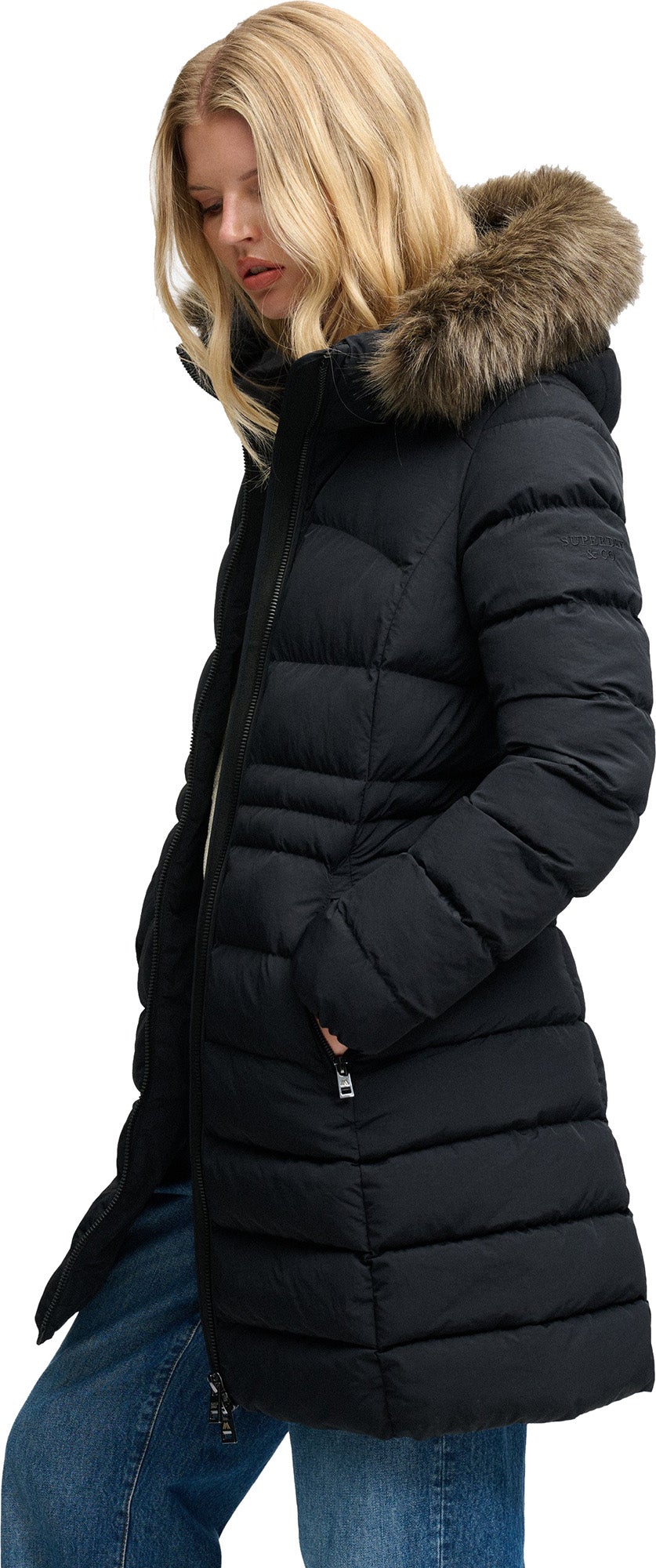 Superdry & Co Fuji Дамско палто черно XS Фигура 5