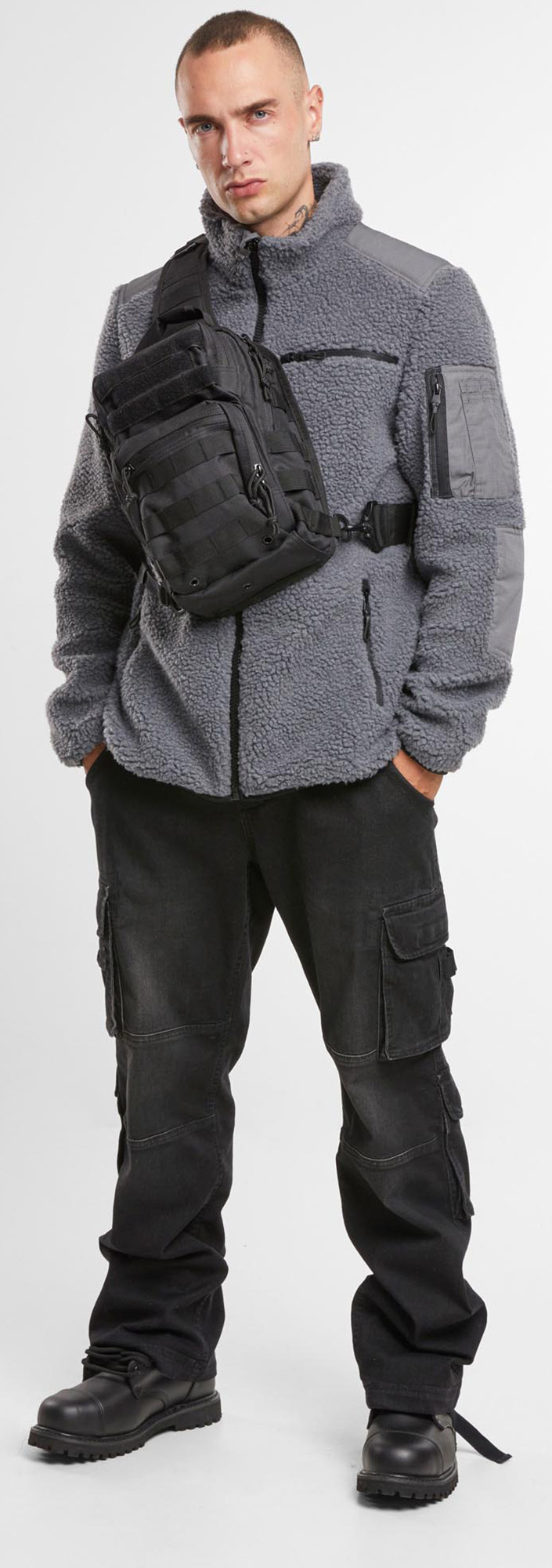 Brandit Ramble Teddyfleece Яке антрацит S Фигура 3