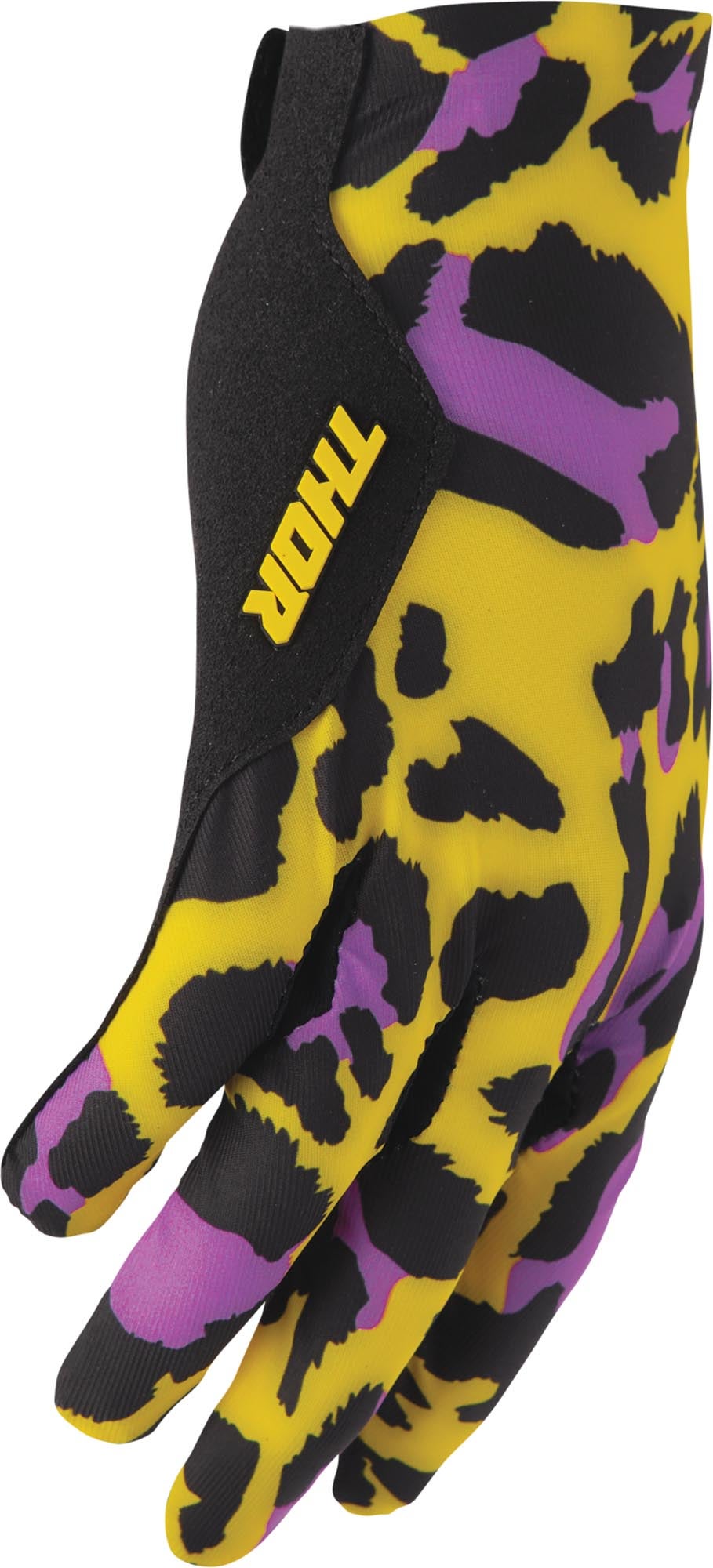 Thor Sportmode Cheetah Luvas de motocross amarelo/roxo XL Figura 3