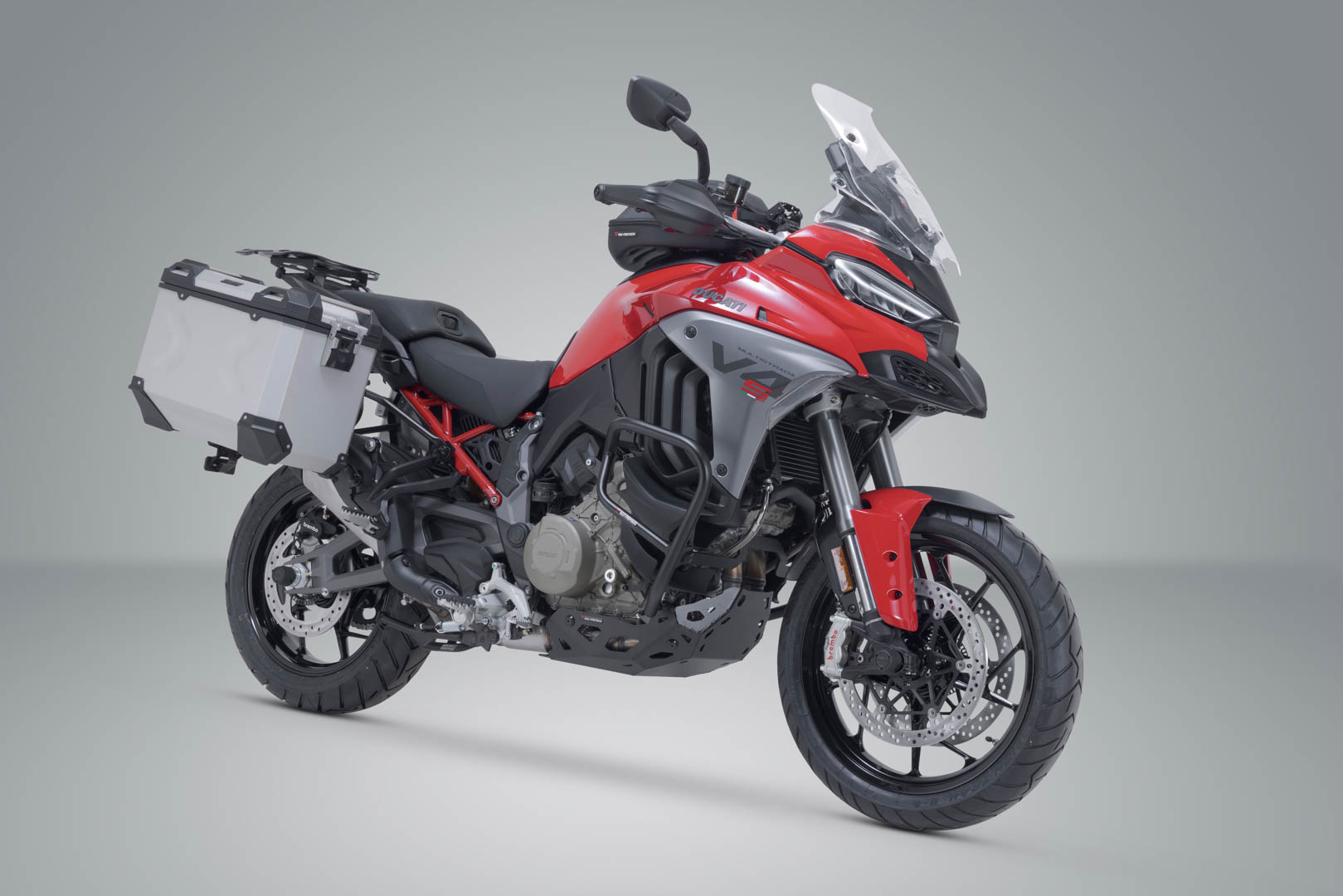 Sistem de carcasă din aluminiu SW-Motech TRAX ADV - Argintiu. 45/45 l. Ducati Multistrada V4 (20-). Figura 2