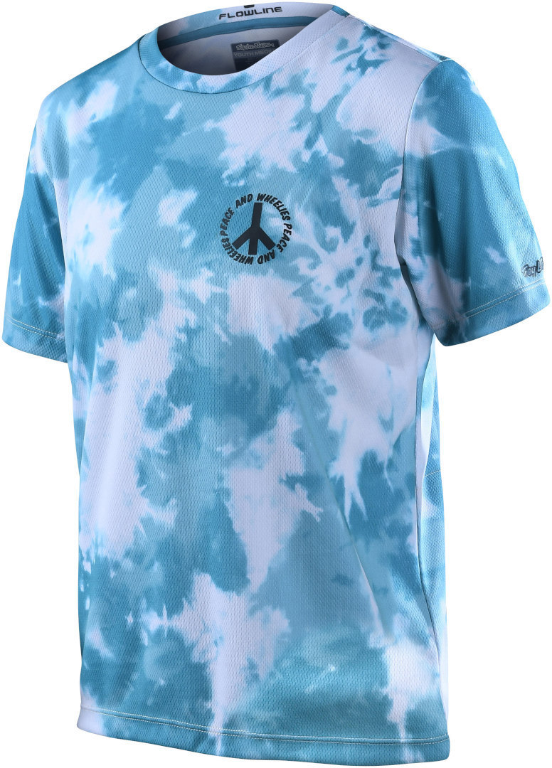 Troy Lee Designs Flowline Plot Camisa de bicicleta de shortsleeve juvenil turquesa S Figura 1