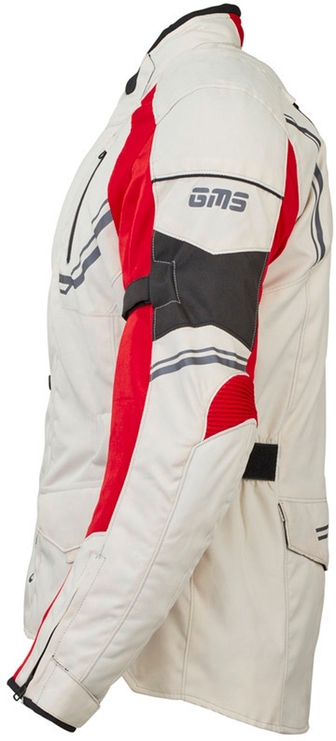 GMS Taylor Veste textile moto Sable/Rouge M Figure 3