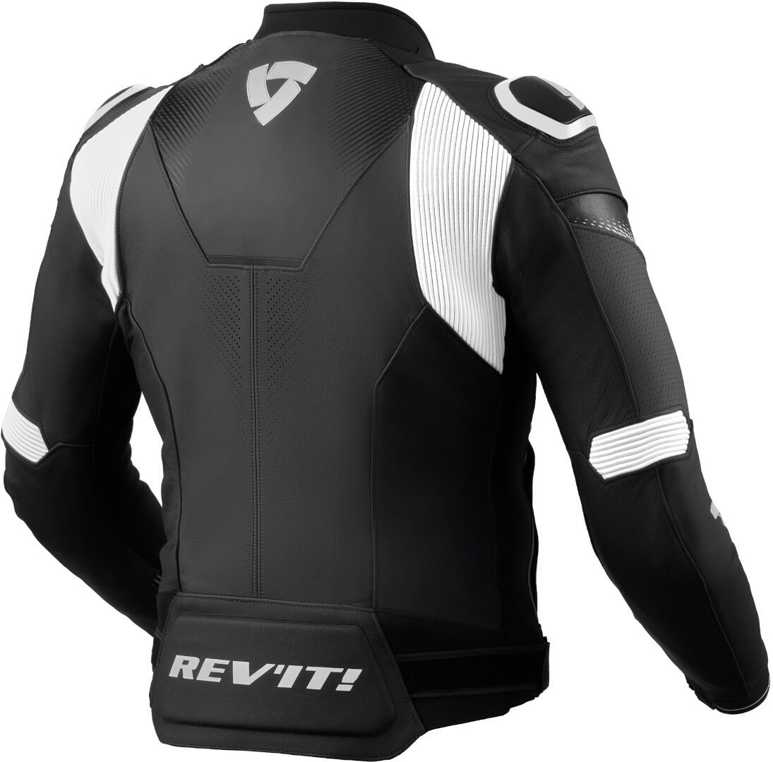 Revit Control perforated Motorcycle Leather Jacket black/white 56 Figure 2