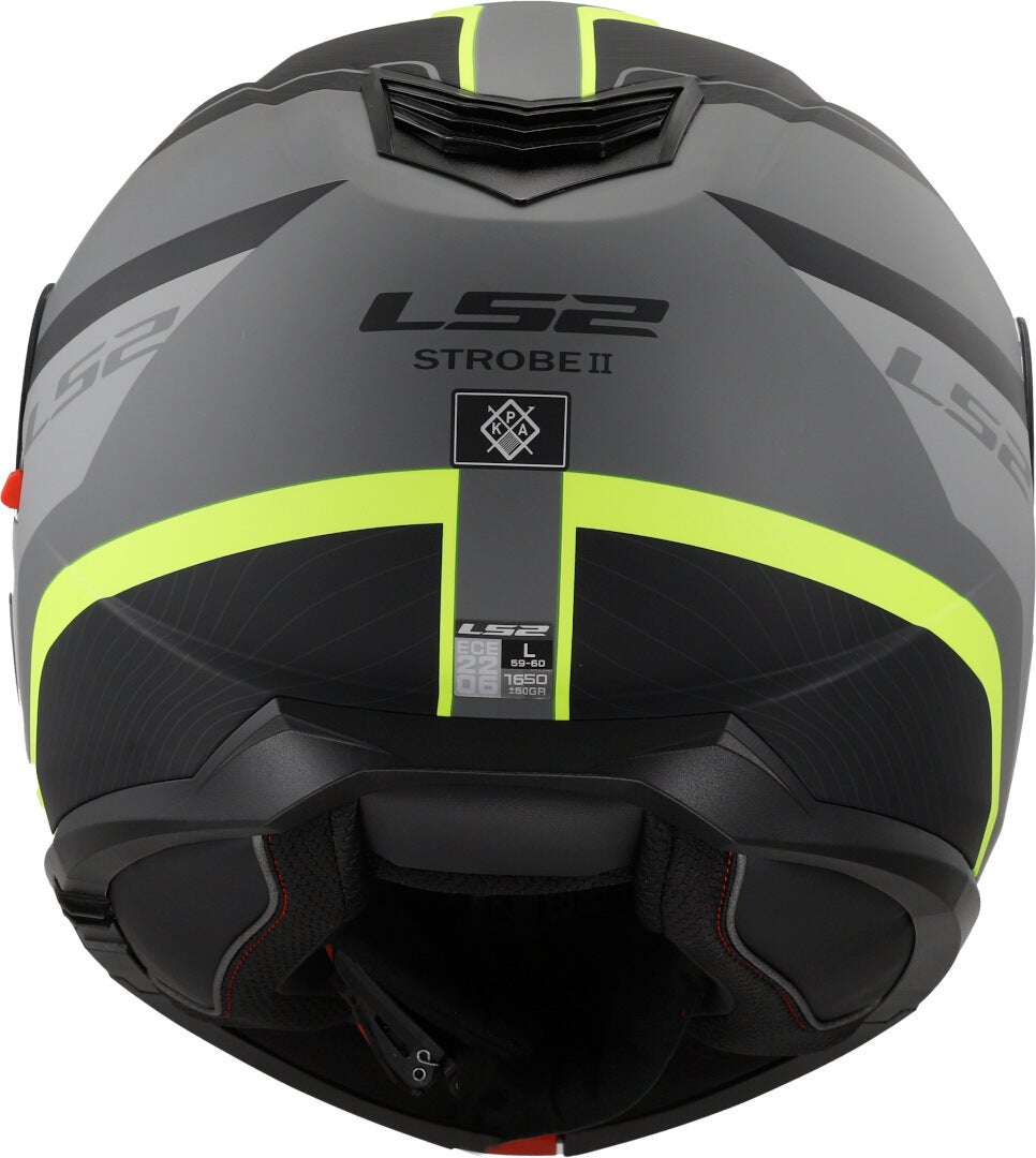 LS2 FF908 Strobe II Monza Шлем чёрный матовый/серый/неоново-жёлтый S (55/56) Рисунок 5
