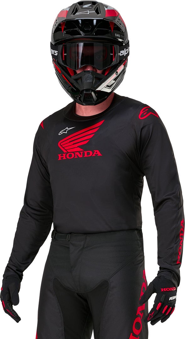 Alpinestars Honda Racer Iconic Maillot de motocross noir/rouge L Figure 4