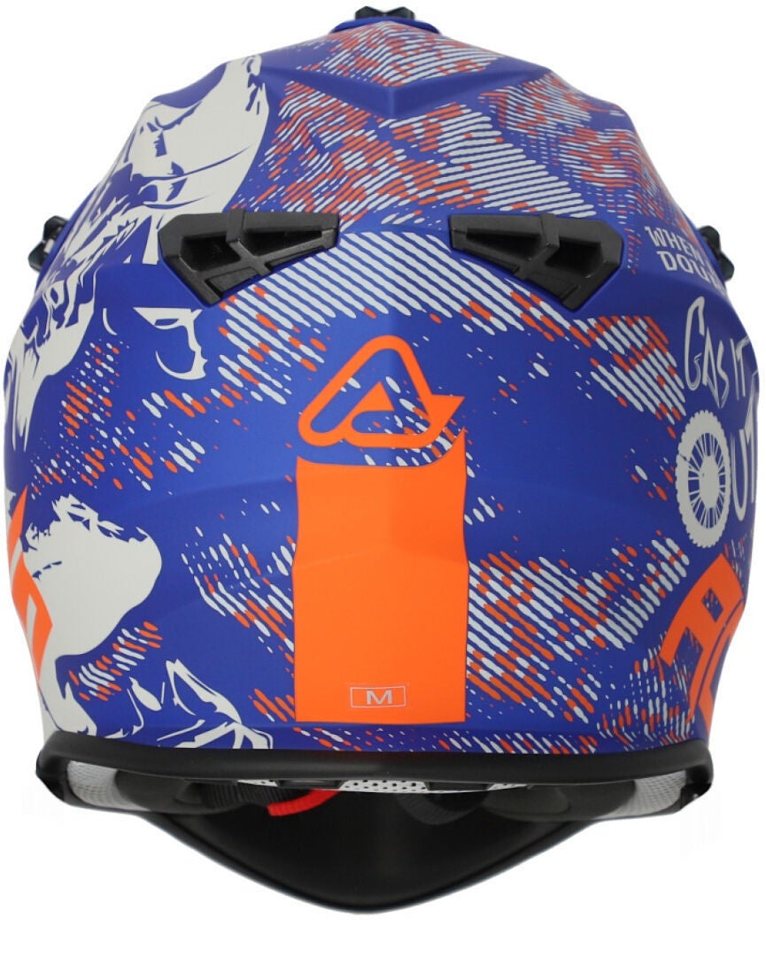 Acerbis Linear Graphic Motocross Helm blau/orange S (55/56) Abbildung 4