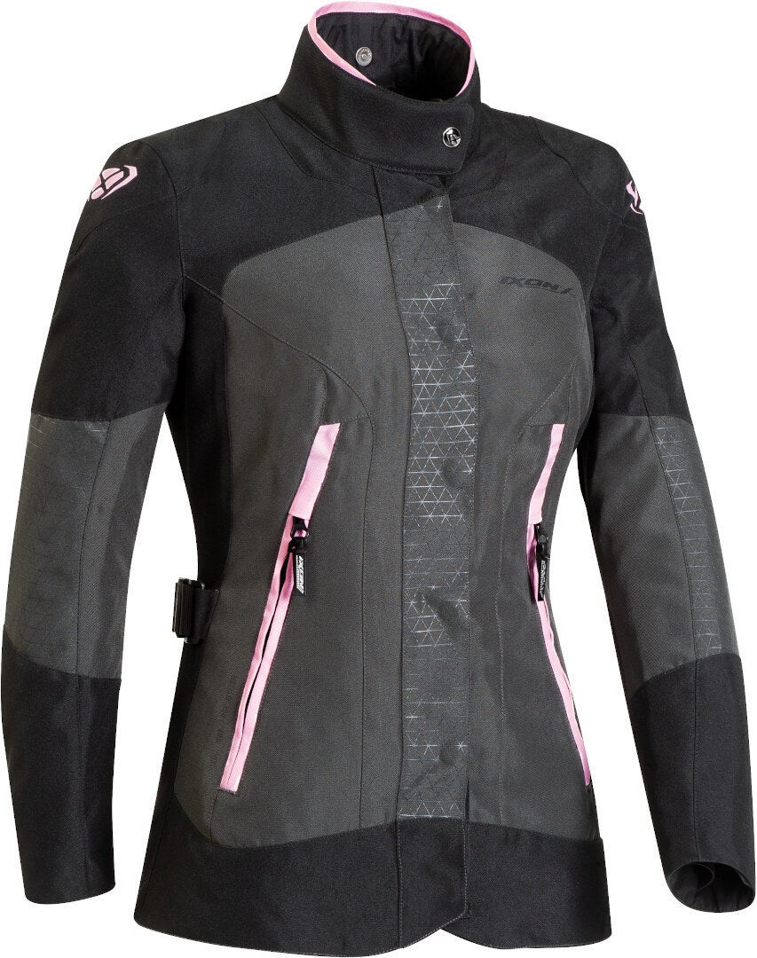 Ixon Bloom Ladies Motorcycle Textile Jacket grey/hotpink L Figure 1
