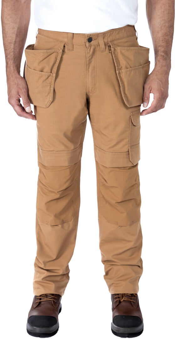 Carhartt Relaxed Straight Steel Rugged Flex Ripstop Double-Front Cargo Pants brown 34/30 Figure 8