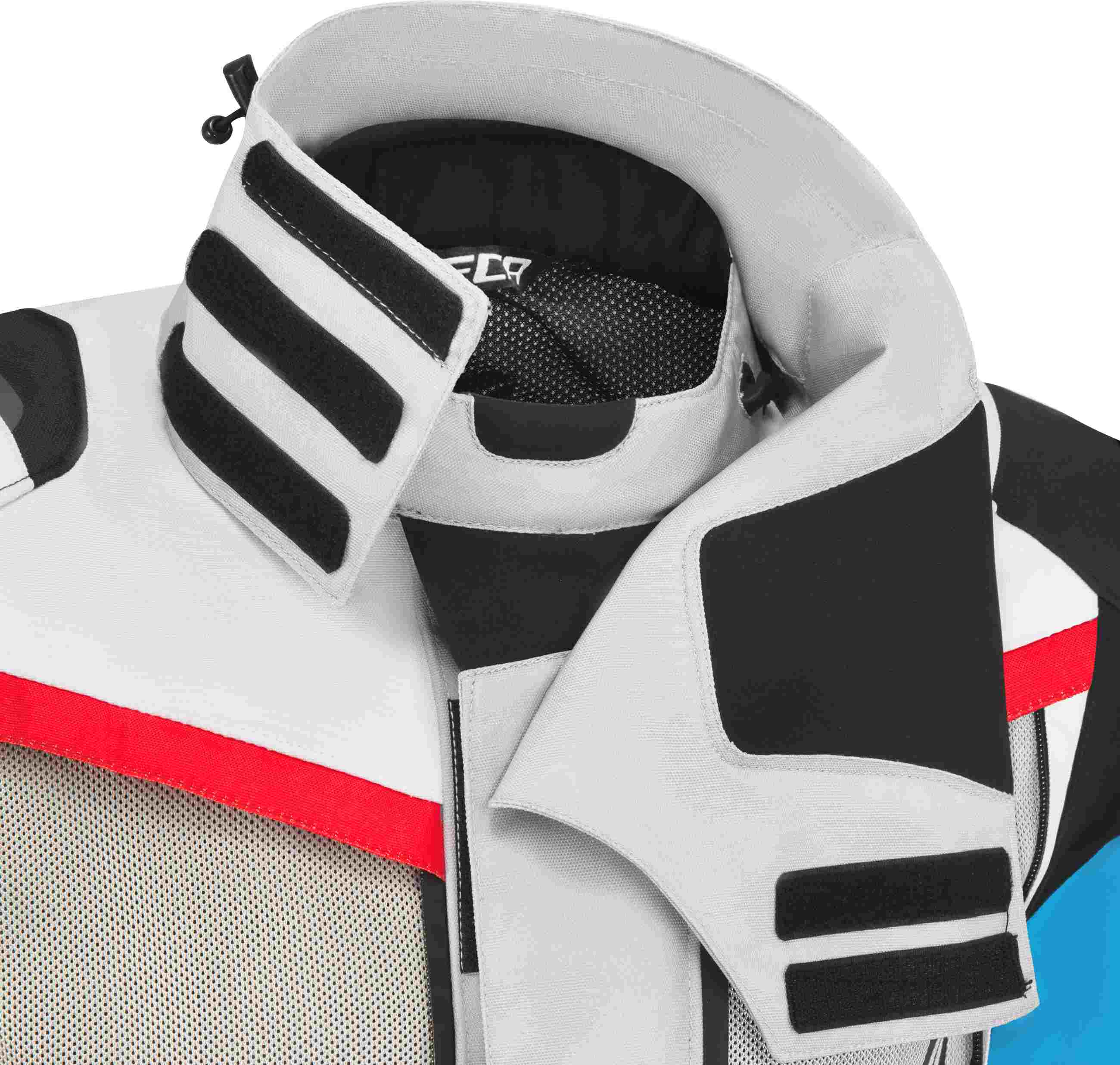 Seca Arrakis III waterproof Motorcycle Textile Jacket grey/blue/red 3XL Figure 5