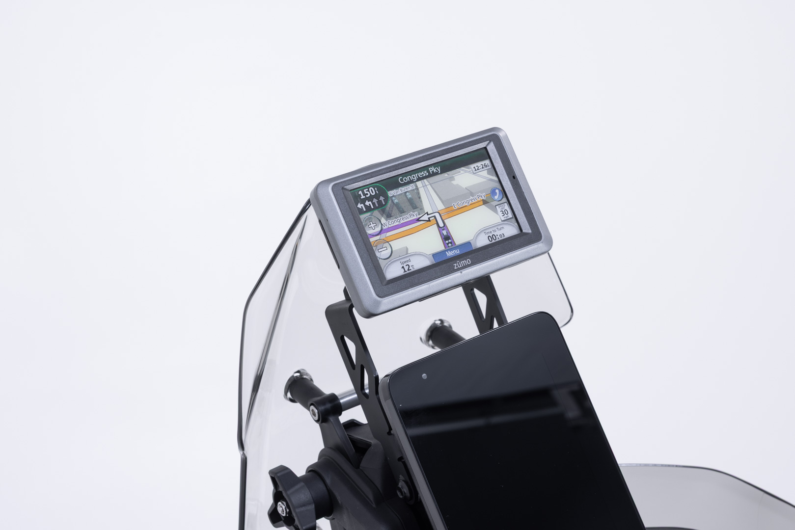 SW-Motech GPS-fäste för cockpit – svart. CFMoto 800MT-X (24-). Figur 2