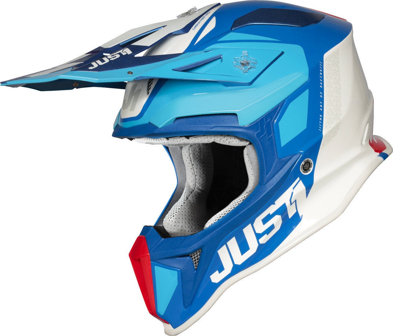 Just1 J18 Pulsar Motocross Helmet blue/red/white L (59/60) Figure 1