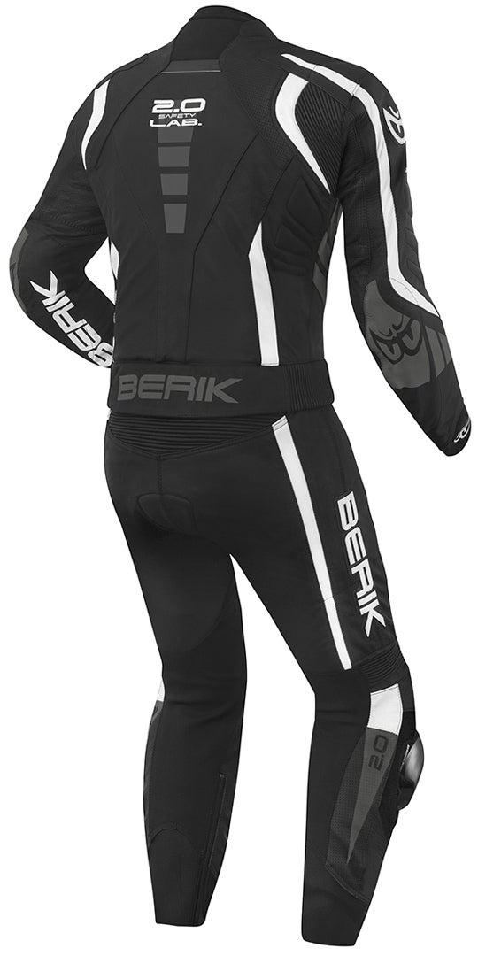 Berik Zakura Two Piece Motorcycle Leather Suit black/white/grey 58 Figure 2