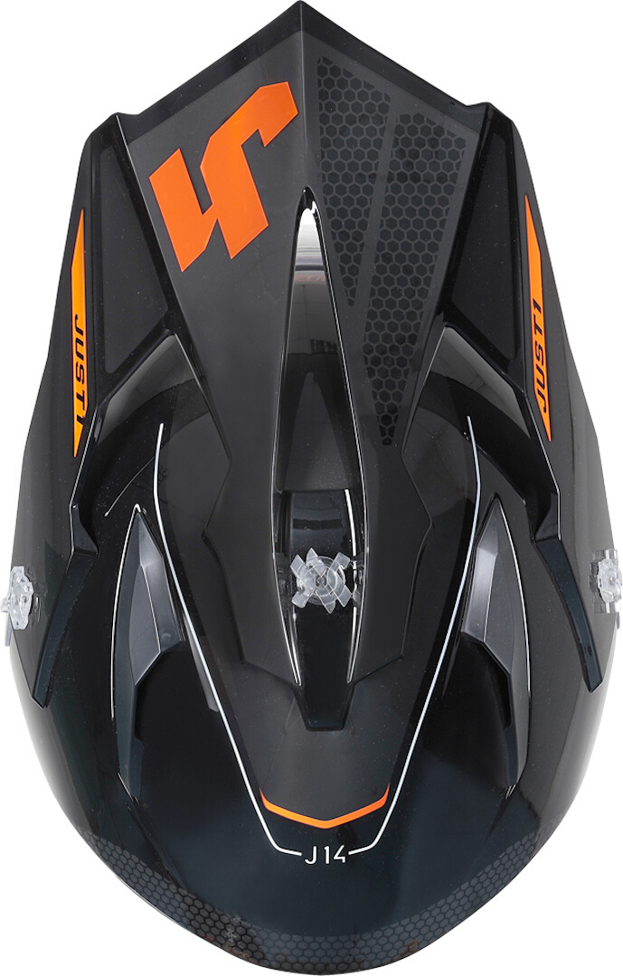 Just1 J14-F Elite Cască de motocross Negru/Portocaliu S (55/56) Figura 2
