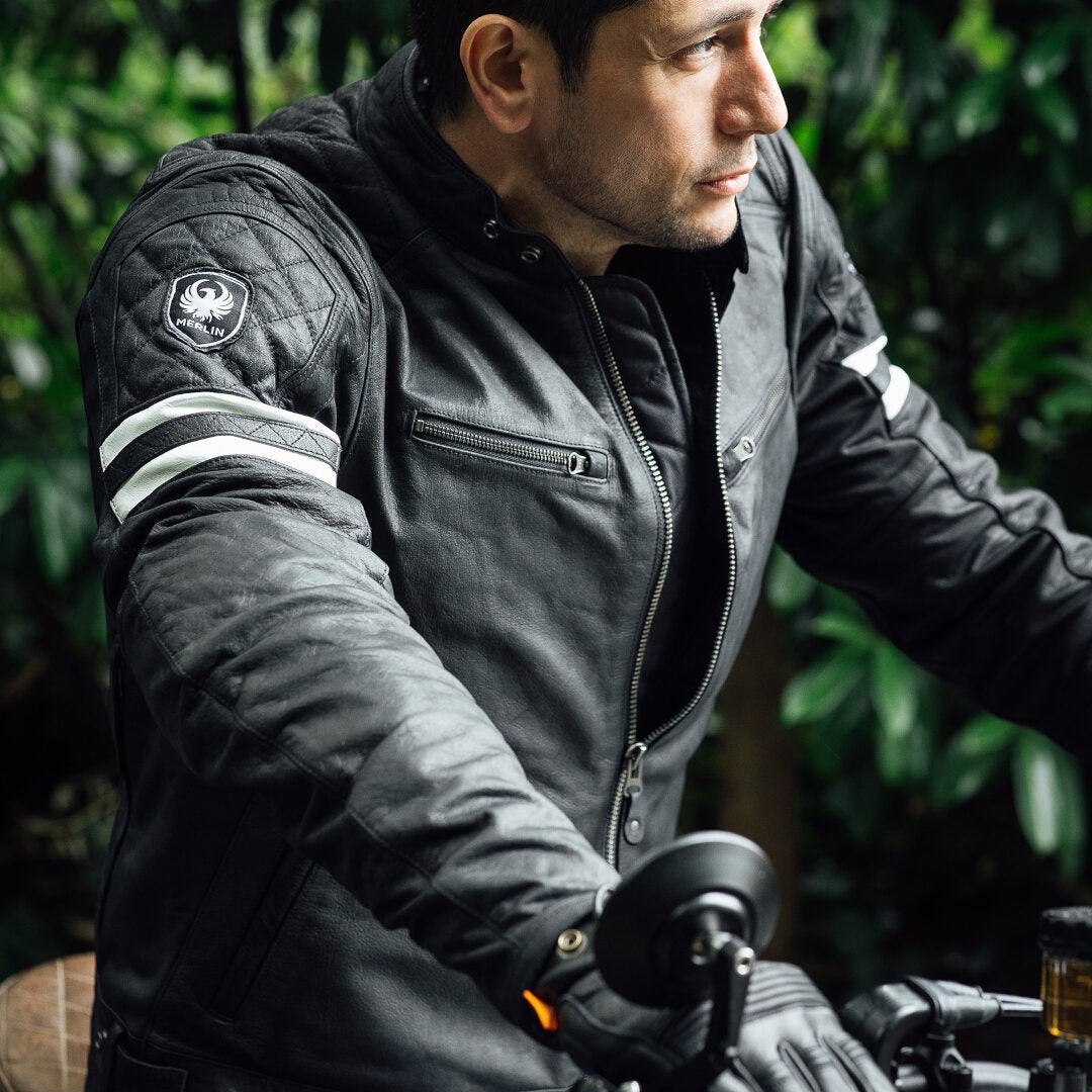 Merlin Hixon II D3O Motorcycle Leather Jacket black XXL Figure 8