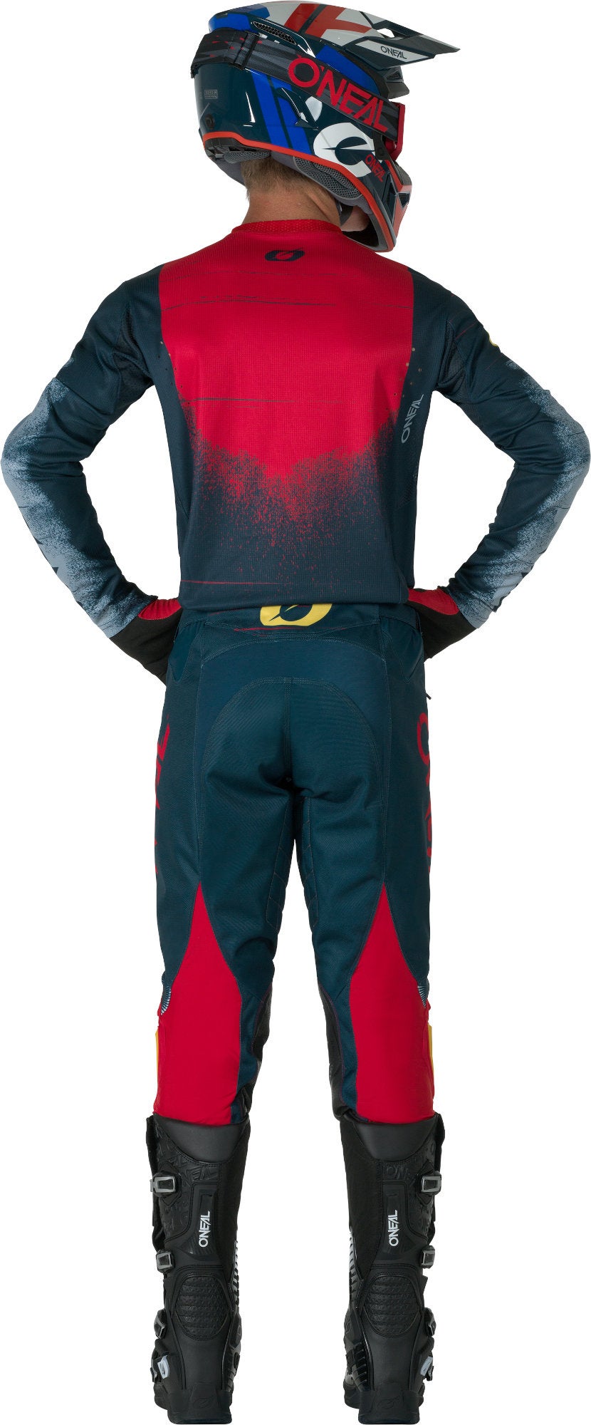 Oneal HARDWEAR SWIPE Maglia da motocross blu scuro/rosso L Figura 4