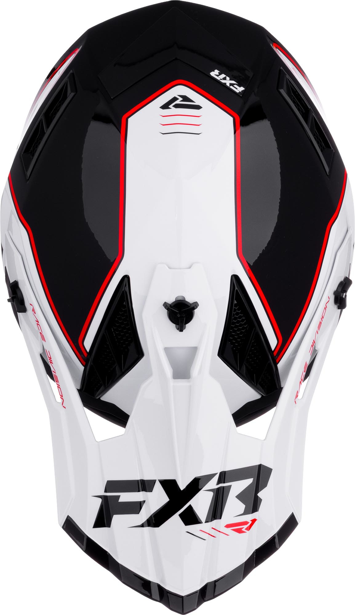 FXR Helium Logo Carbon Motocross Helm rot/weiß/schwarz M Abbildung 2