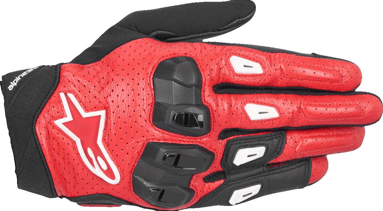 Alpinestars Sp X 7 perforerede motorcykelhandsker rød/sort 3XL Figur 1