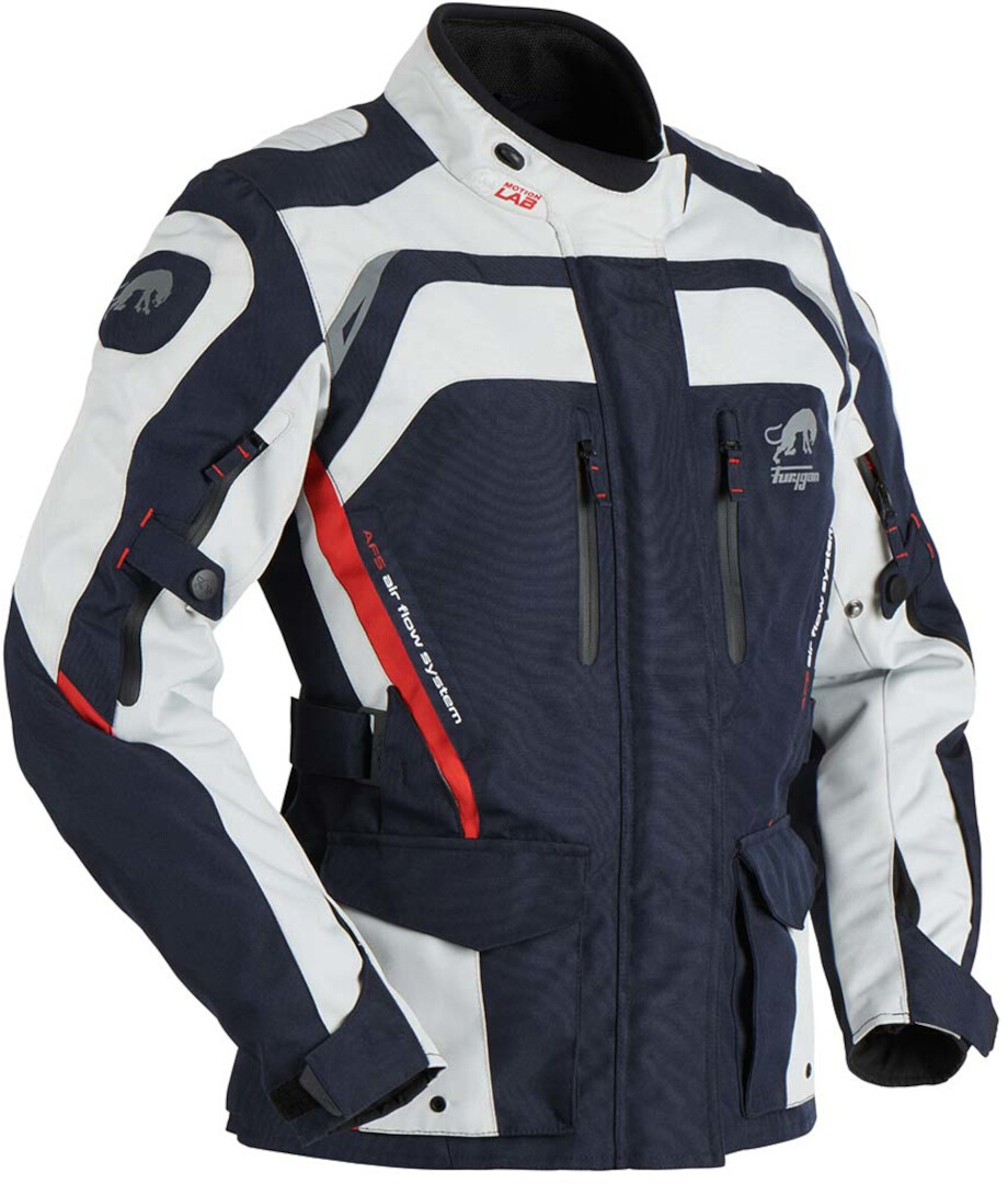 Furygan Apalaches Damen Jachetă textilă pentru motociclete Albastru/Alb/Roșu L Figura 2
