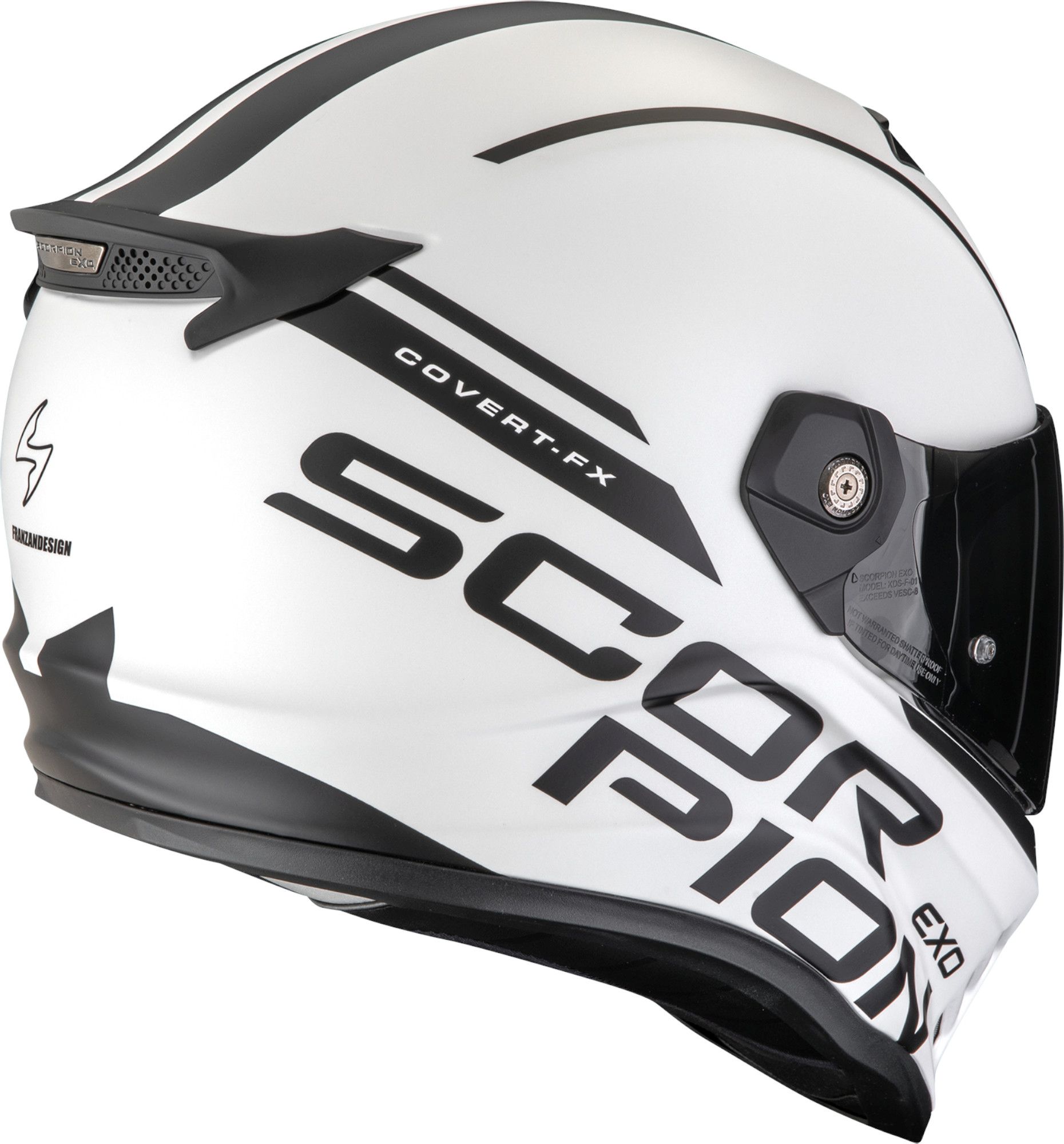 Scorpion Covert FX Danko Kask integralny biały/ S (55/56) Rysunek 3