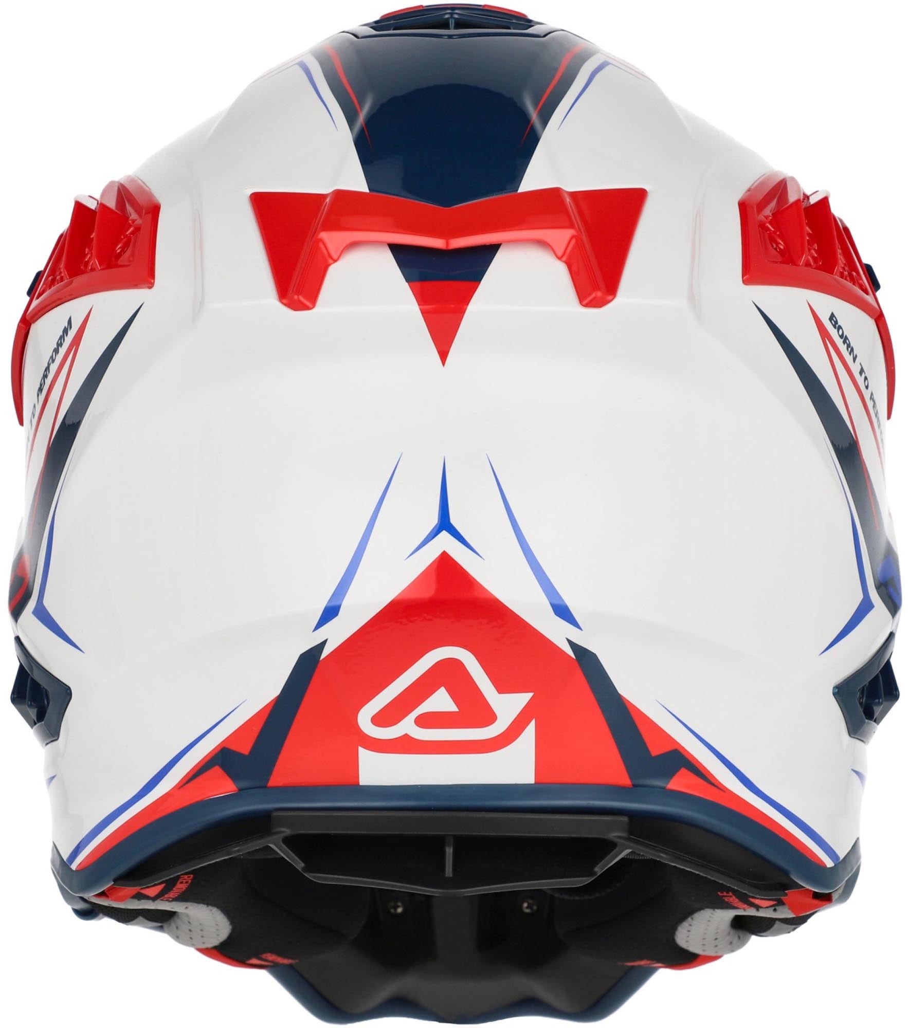 Acerbis Airstrike-X Graphic Motocross Helmet white/blue/red M (57/58) Figure 5