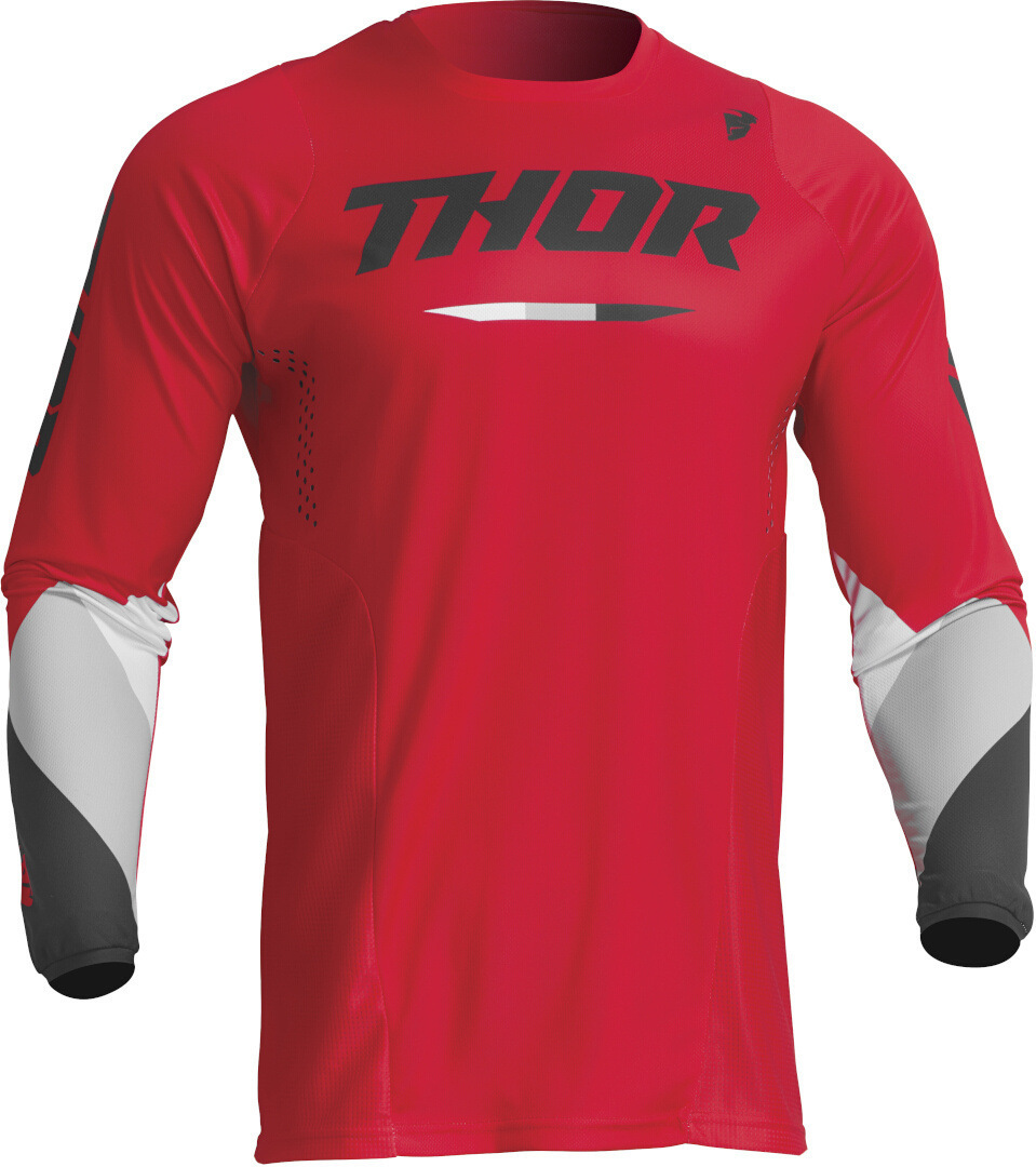 Thor Pulse Tactic Motocross Jersey vermelho S Figura 1