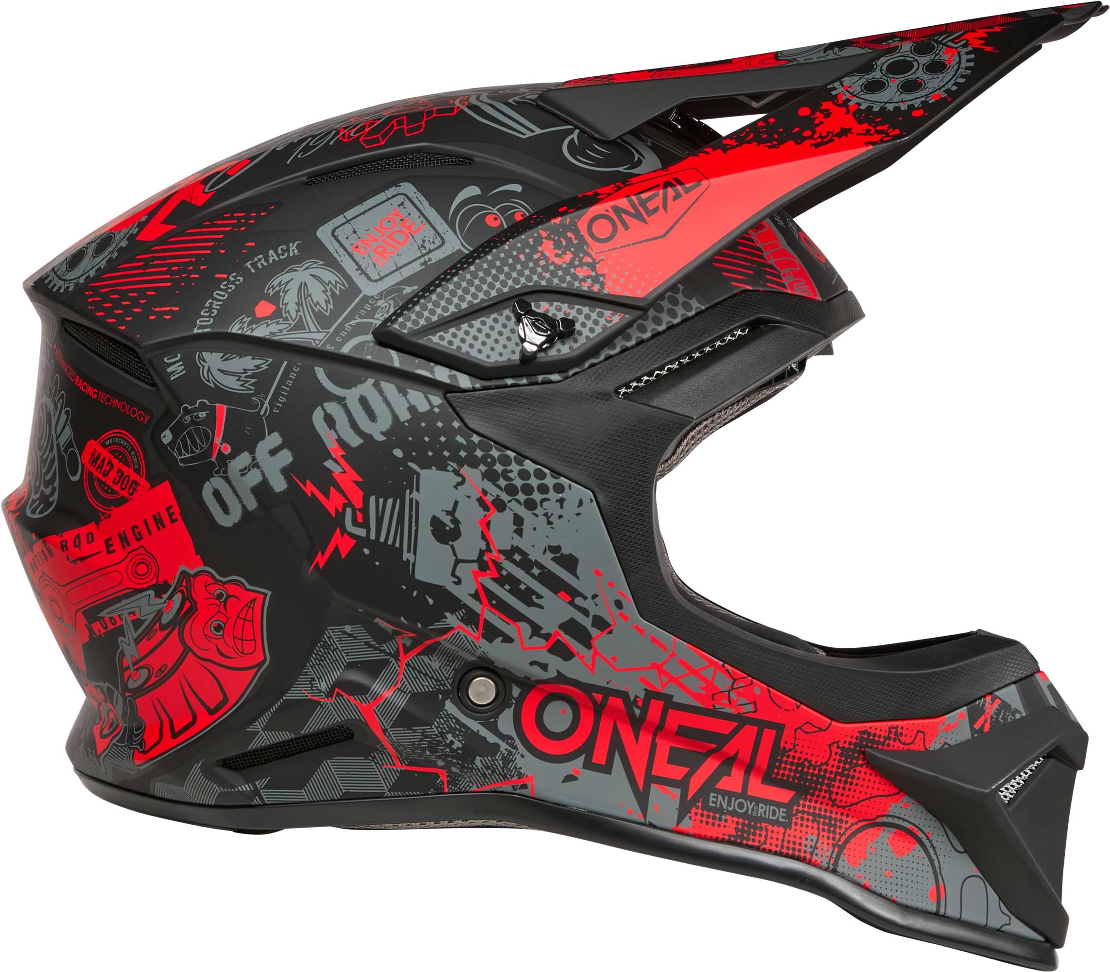 Oneal 1SRS VIBRANT Kask motocrossowy /Czerwony M (57/58) Rysunek 4
