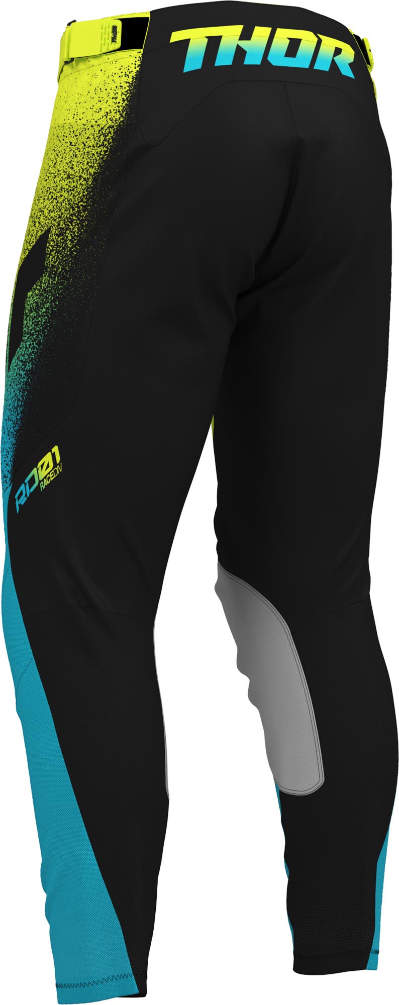 Thor Launchmode Air Darkside Motocross Pants black/yellow/blue 34 Figure 2