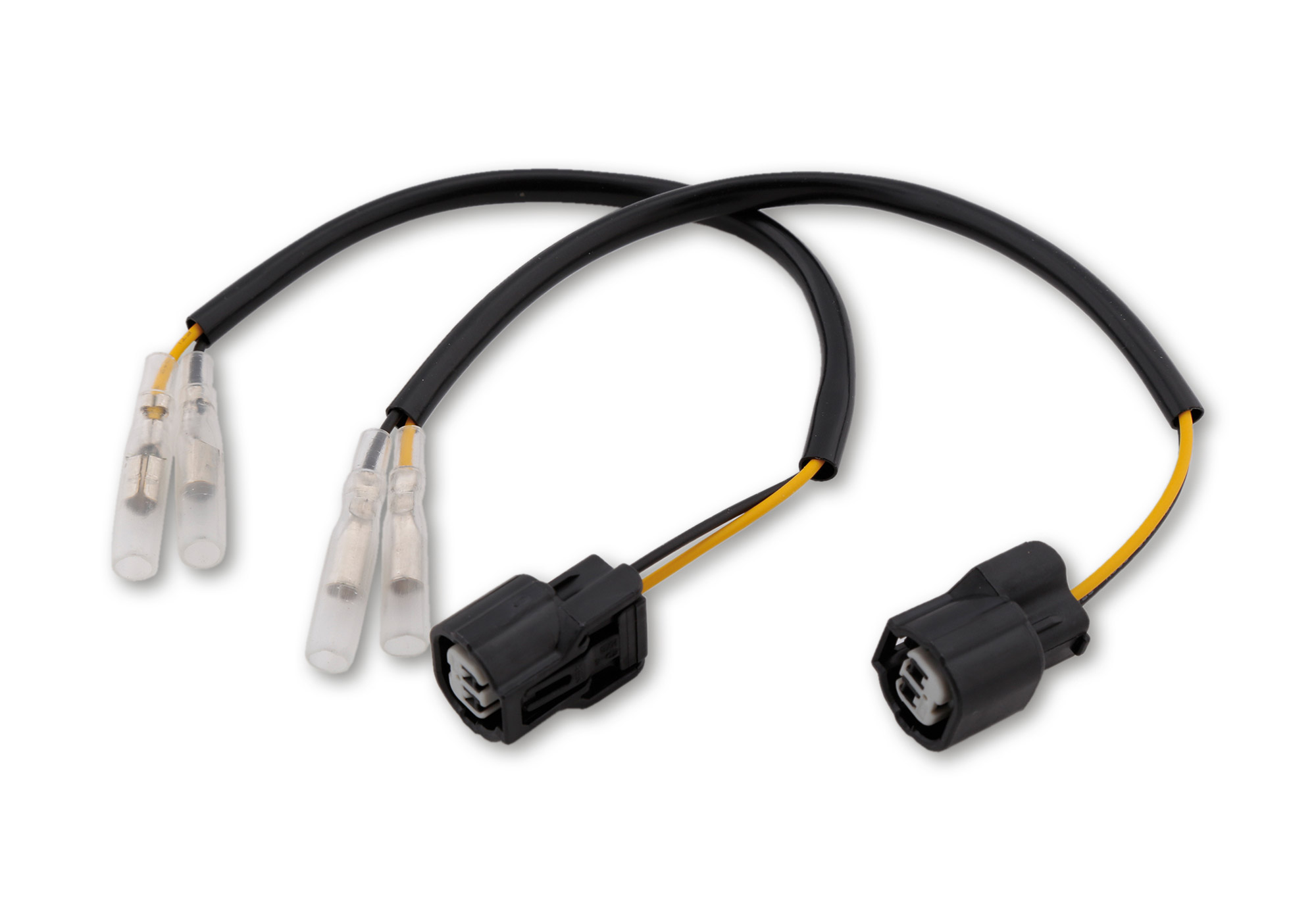 Cablu adaptor indicator PROTECH (pereche) pentru diverse modele Kawasaki din 2018 și mai sus, negru Figura 1