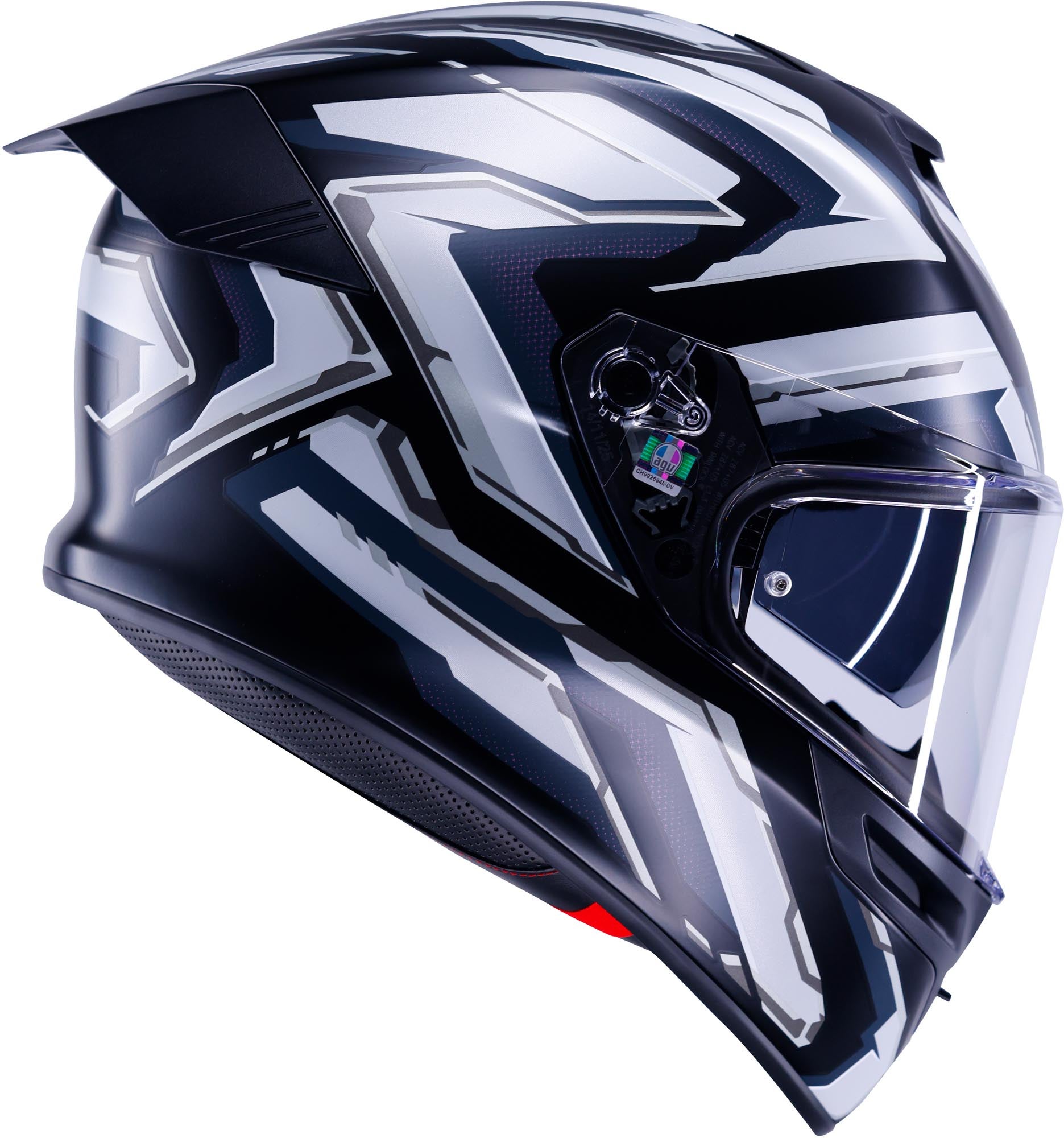 AGV K5 Astralix Helm schwarz matt/weiß S (55/56) Abbildung 3