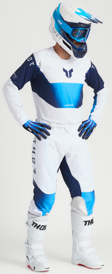 Thor Launchmode Storm Motocross Hose weiß/blau 36 Abbildung 5