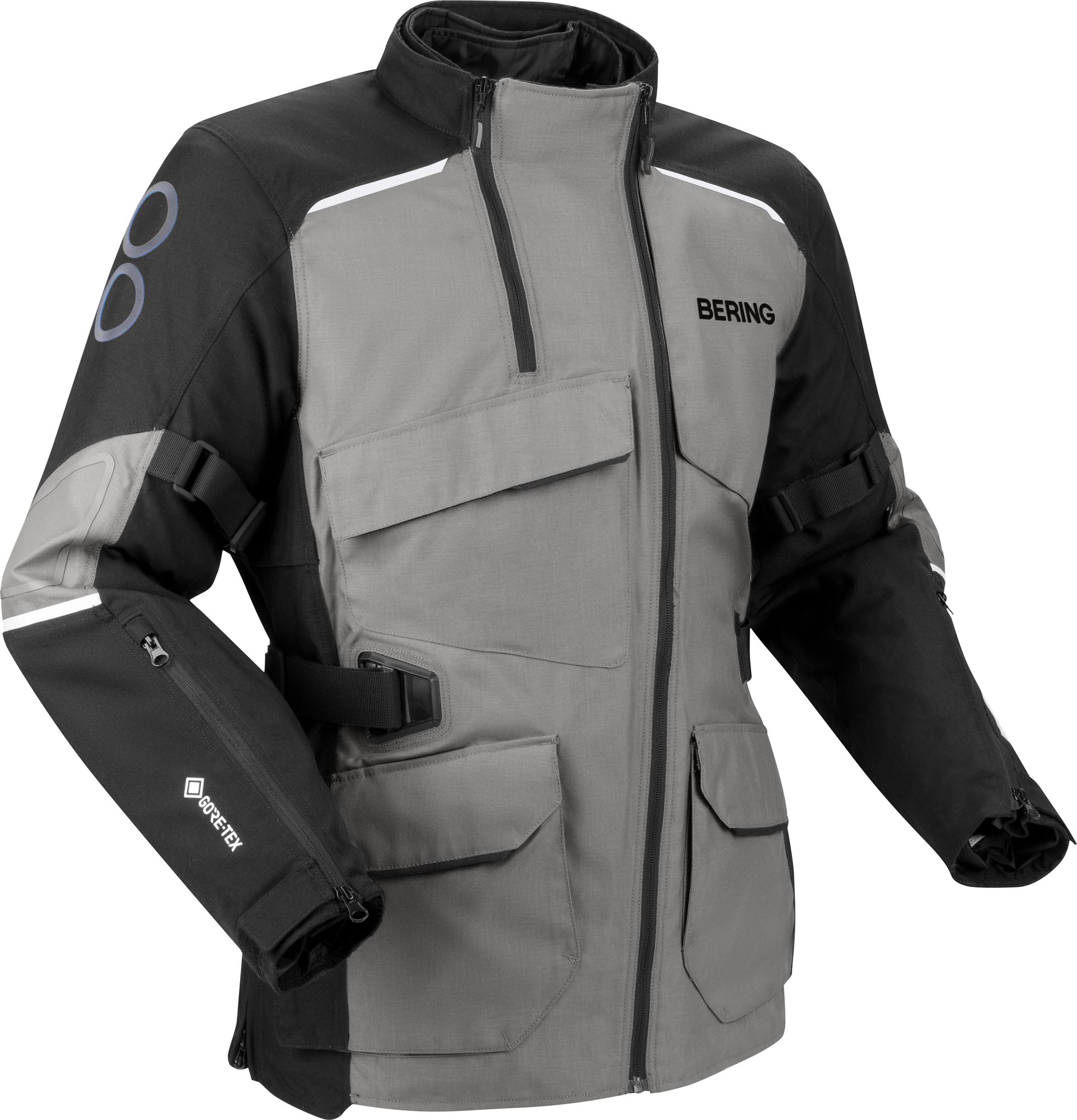 Bering Brisbane GTX Motorcykeltextiljacka Svart/grå 2XL Figur 1