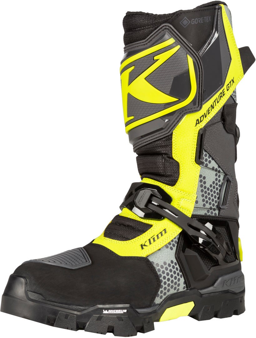 Klim Adventure GTX Botas de Motocross cinza/amarelo 12 Figura 1