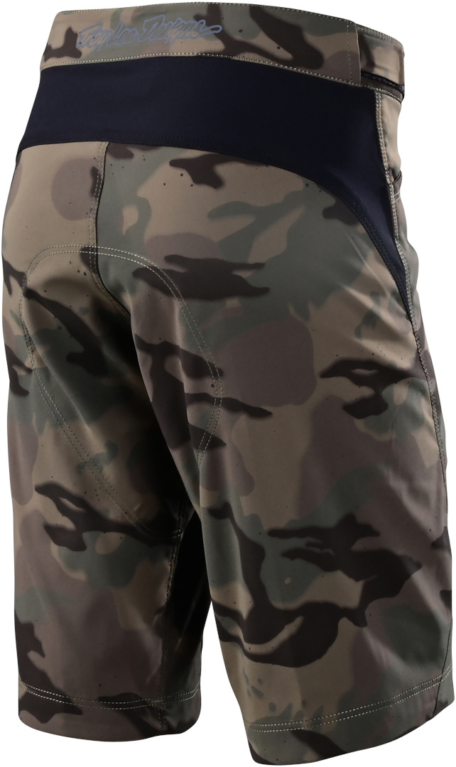 Troy Lee Designs Flowline Shell Spray Camo Pantaloni scurți de bicicletă pentru tineret Verde militar/Camuflaj 24 Figura 2