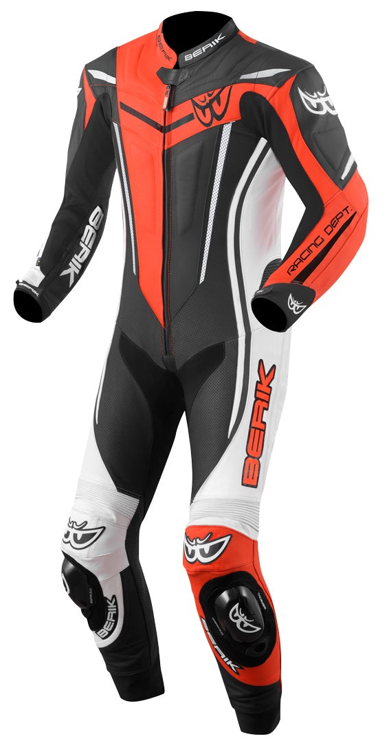 Berik Metric Evo One Piece Motorcycle Leather Suit black/red/white 50 Figure 1