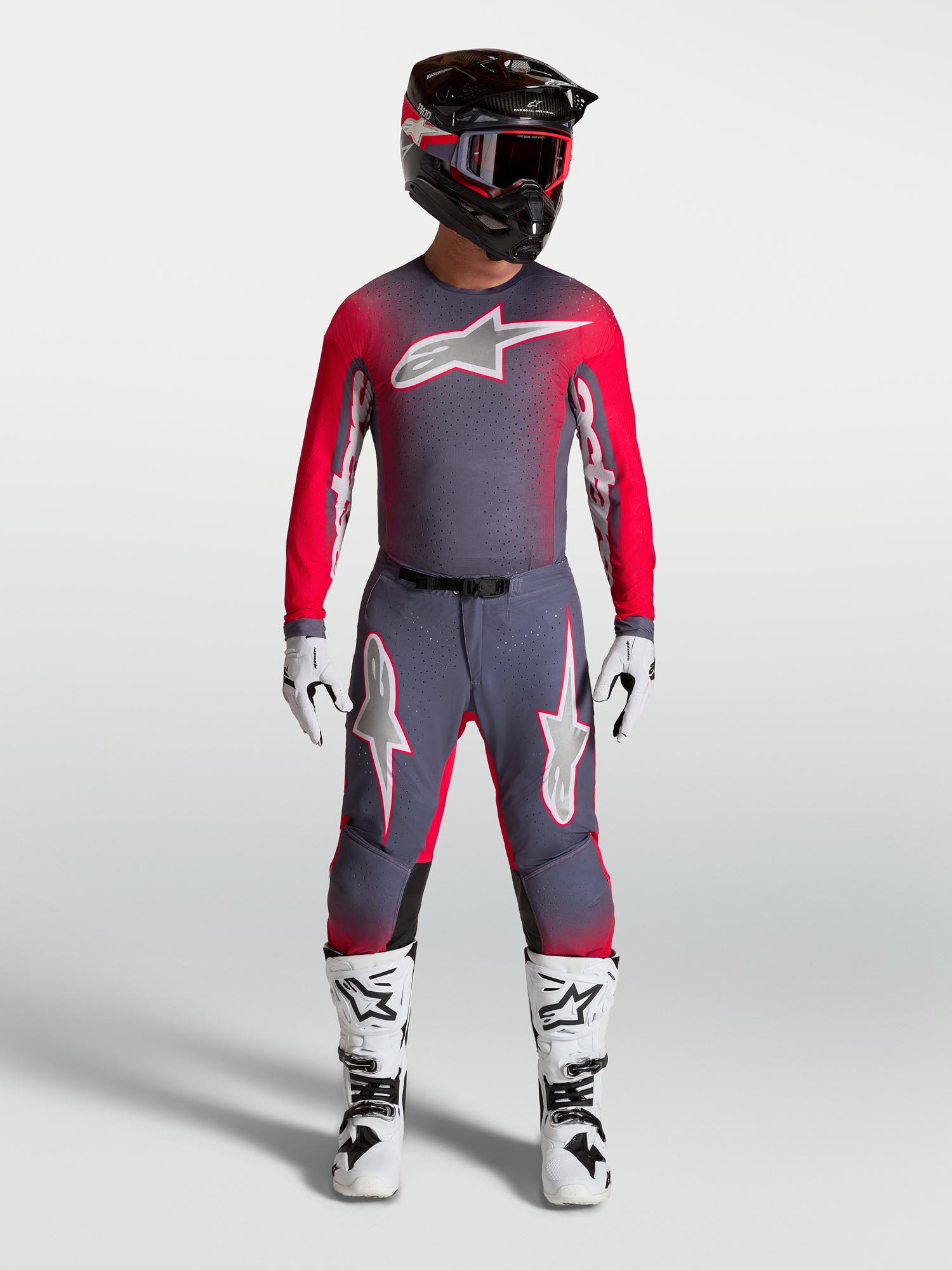 Alpinestars Supertech Hiten AFD Motocross Jersey grey/red S Figure 6
