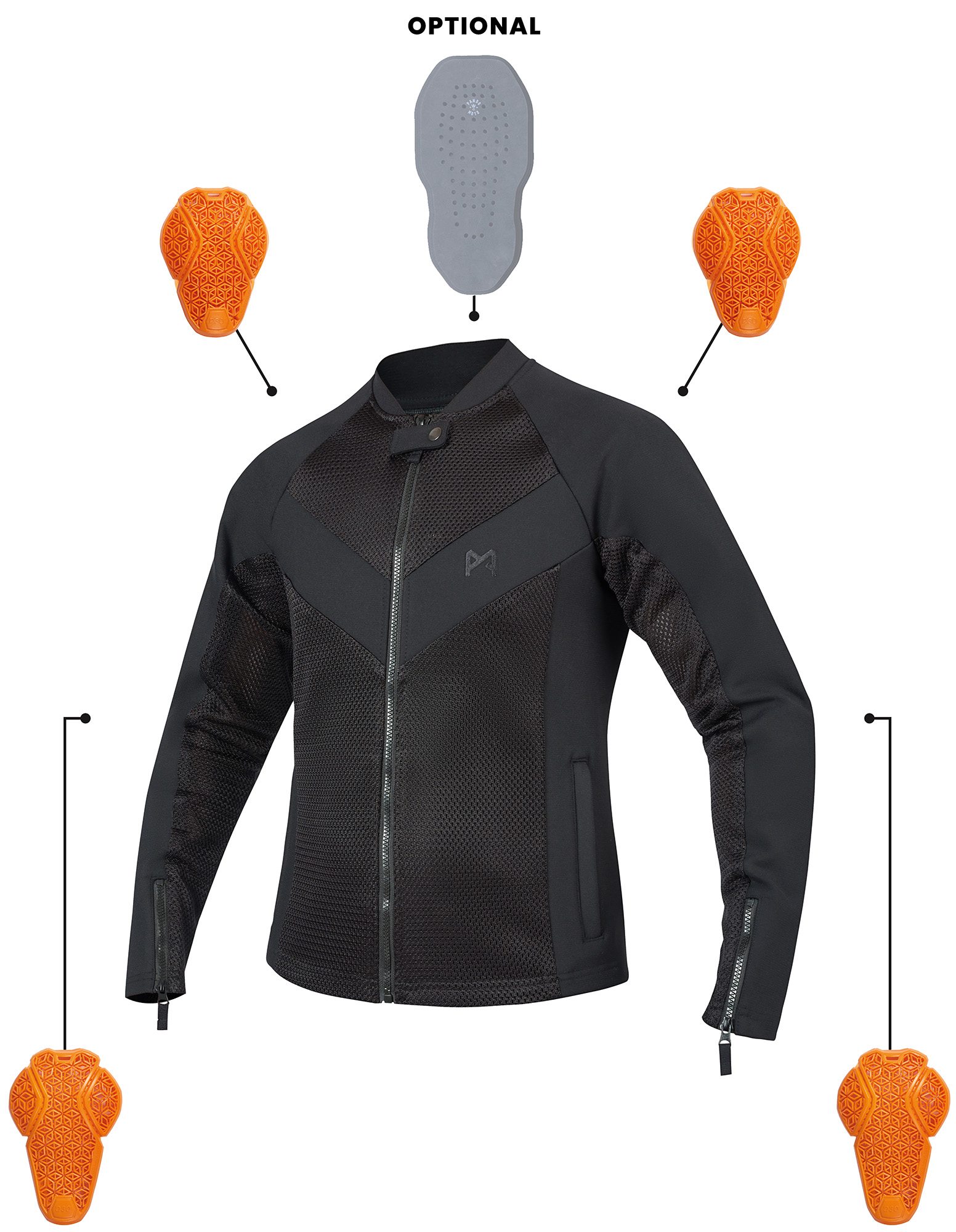Pando Moto Stealth Veste textile moto L Figure 20