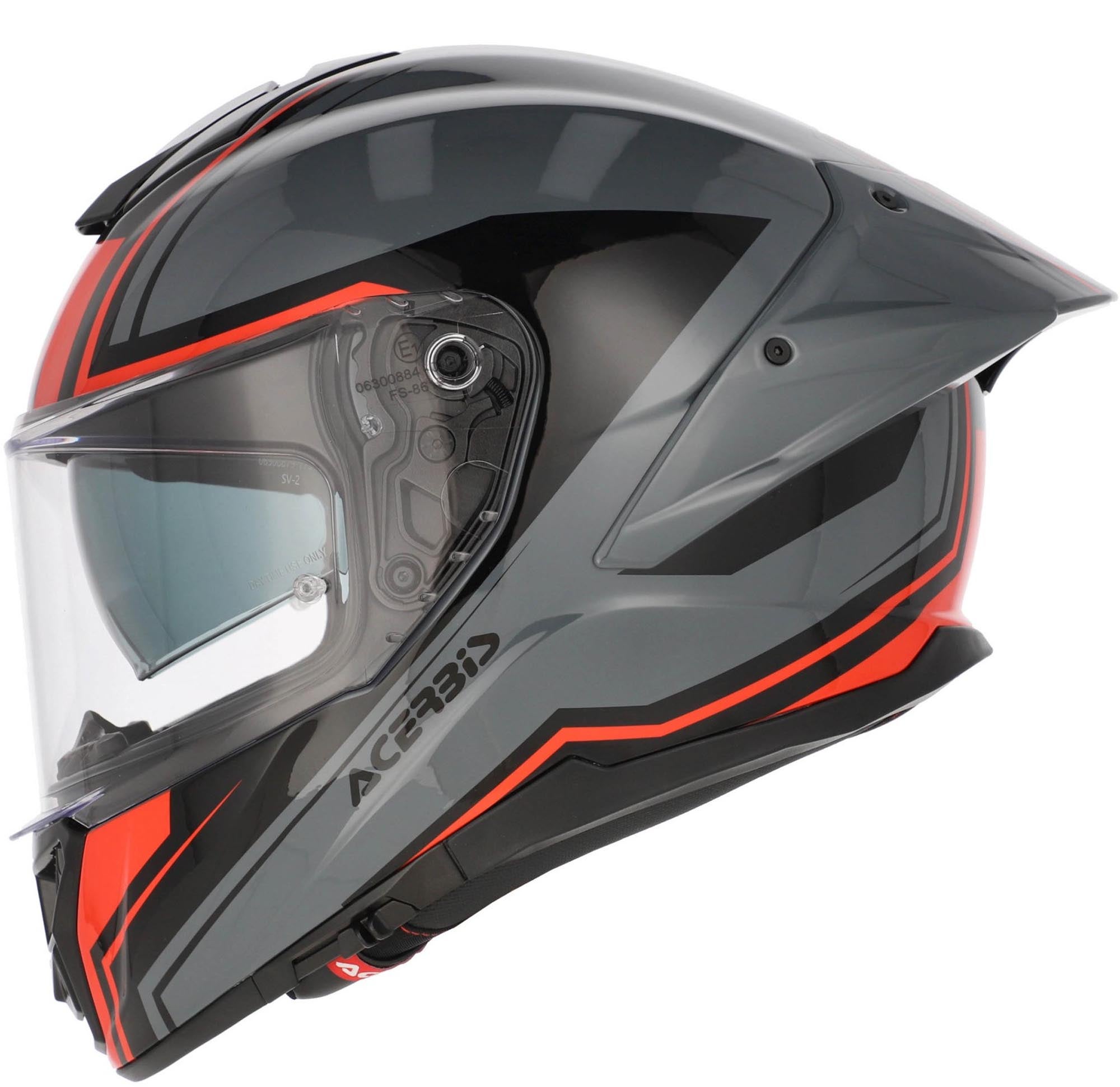 Acerbis Tarmak-X Logo Elmetto nero/grigio/rosso XXL (63/64) Figura 3