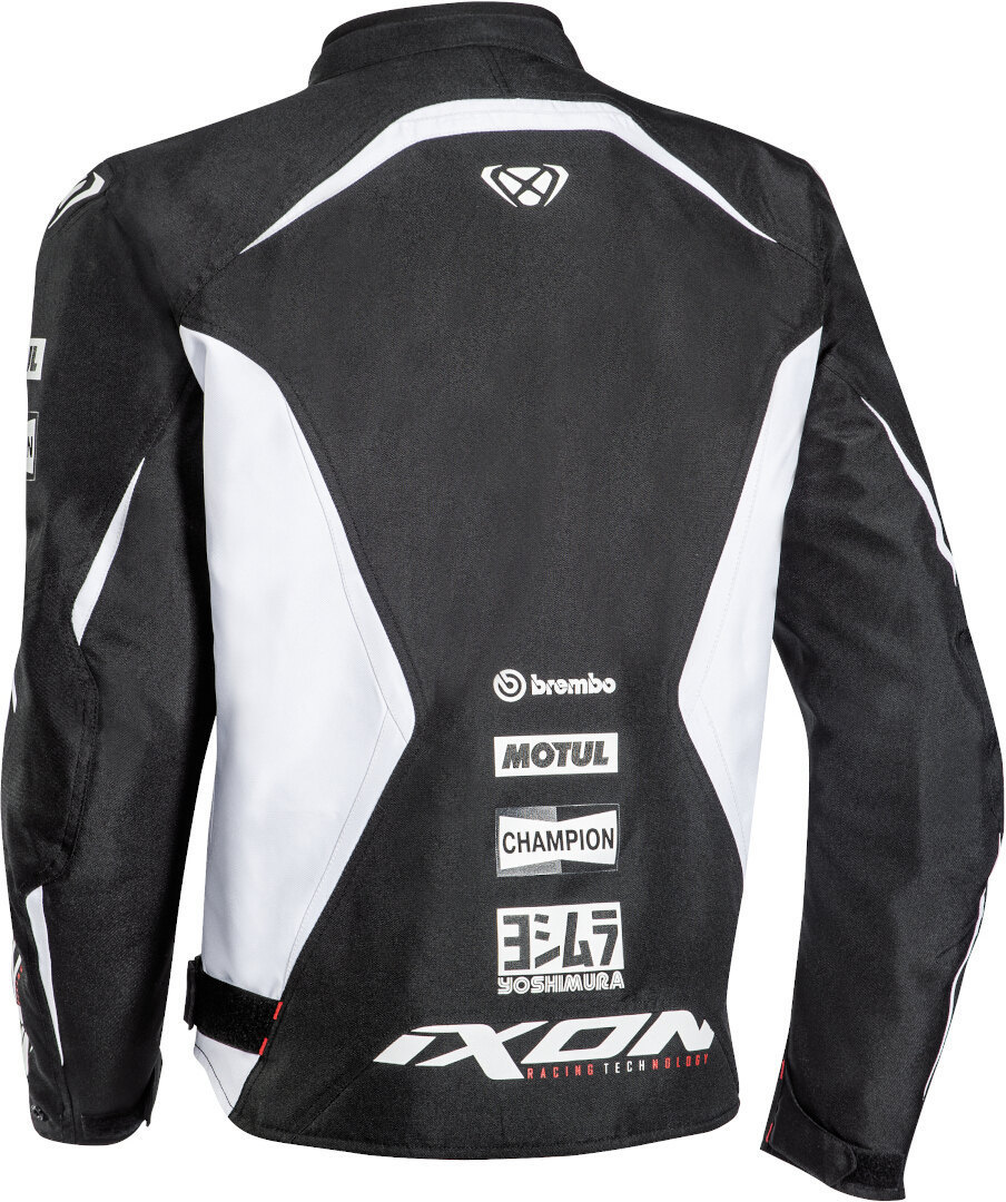 Ixon Matrix Evo Motorcycle Textile Jacket black/white 3XL Figure 4