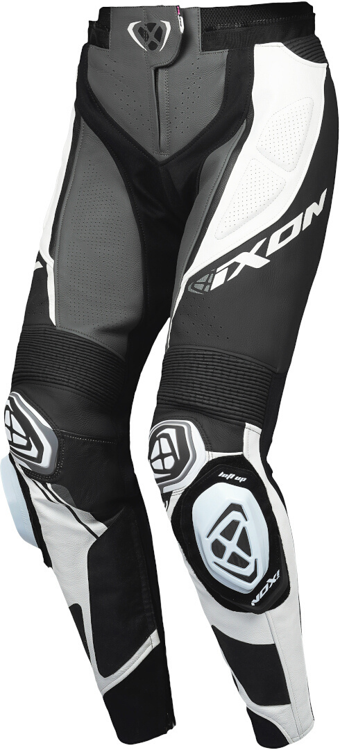 Ixon Vortex 3 Damer motorcykel læderbukser sort/grå/hvid M Figur 1