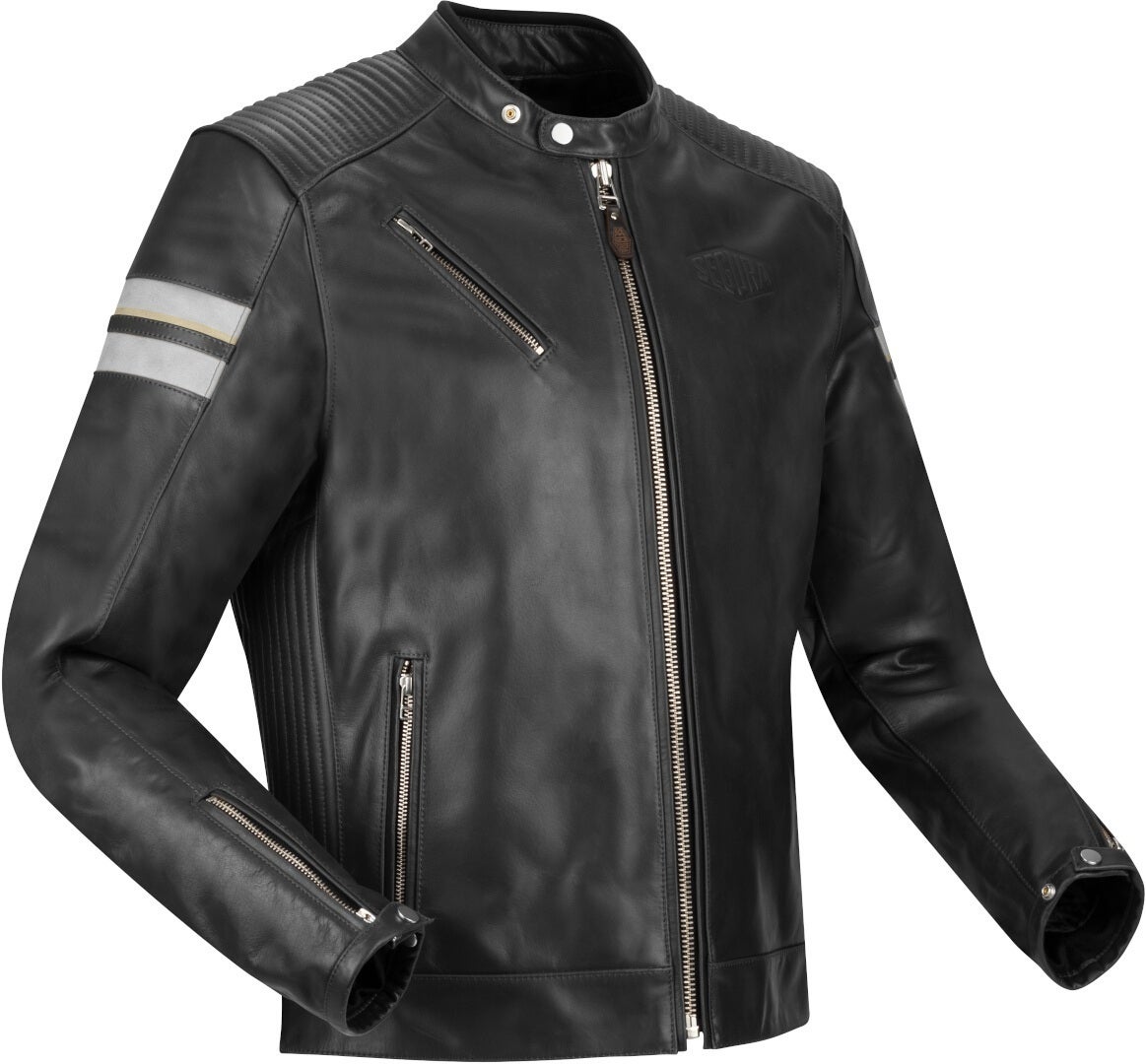 Segura Romeo Motorcycle Leather Jacket black/white XL Figure 1