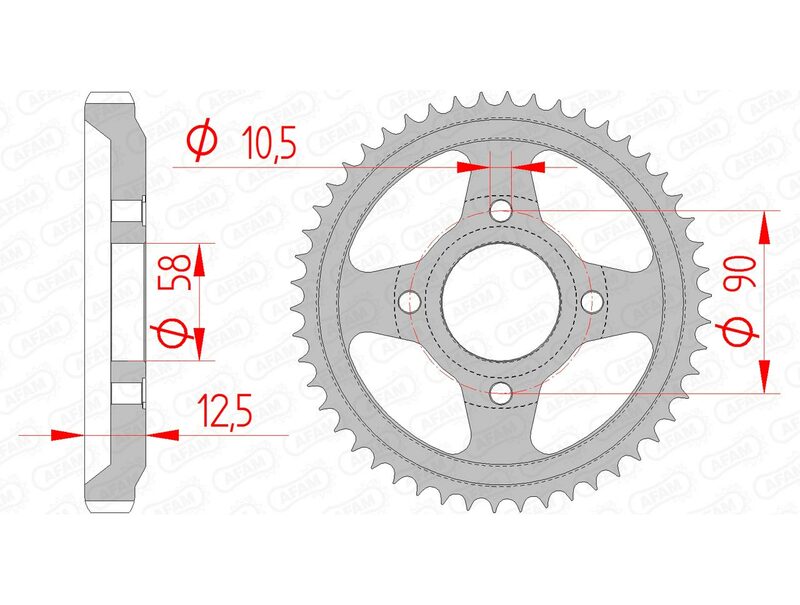 AFAM Corona standard in acciaio 10216 - 428 Figura 1