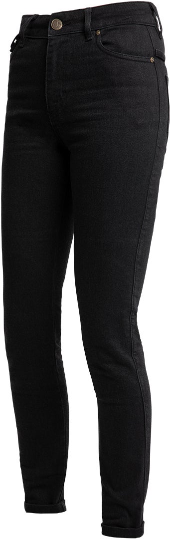 John Doe Luna High Mono Damer Motorcykel Jeans Sort vask 25 L32 Figur 1
