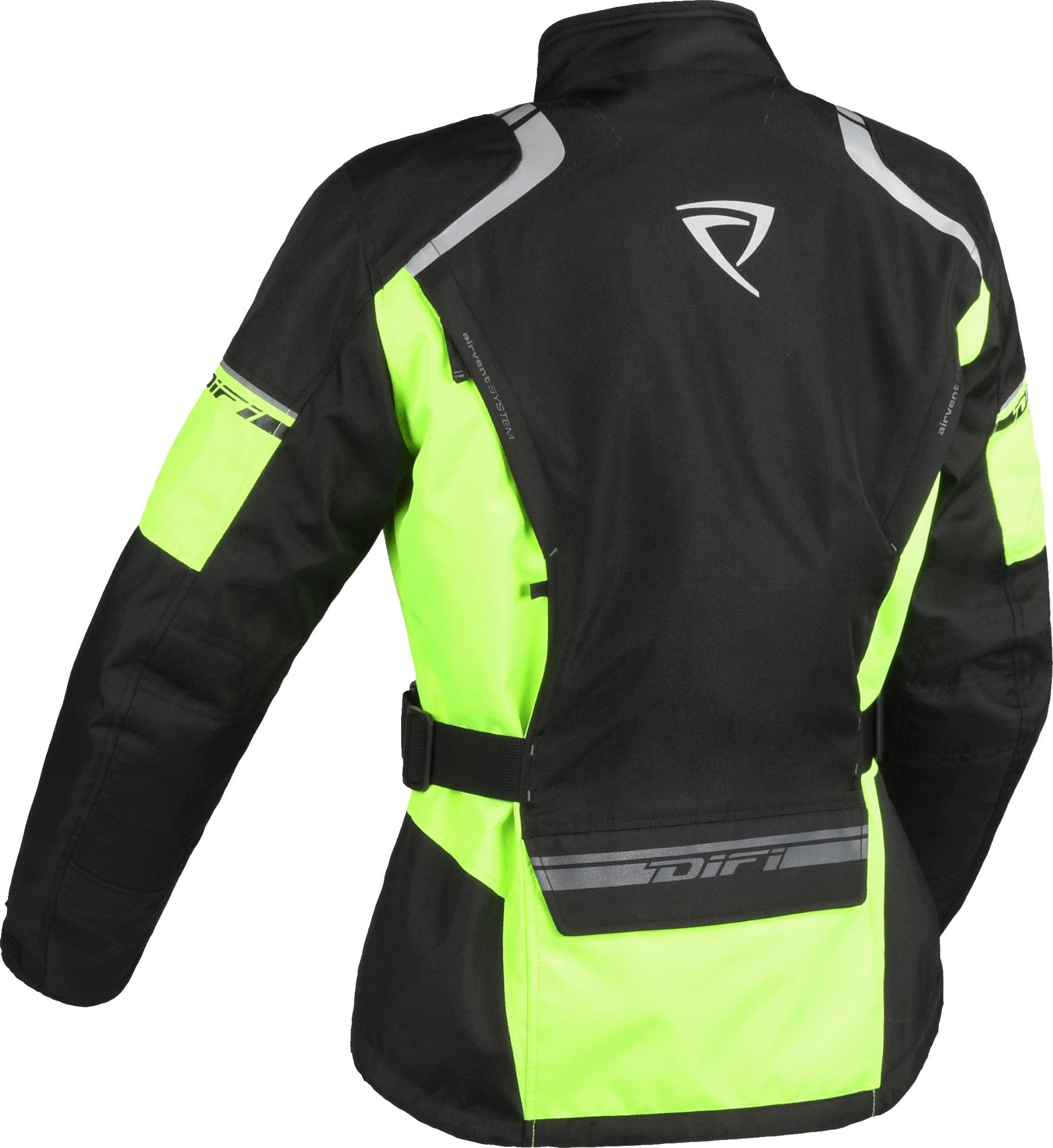 DIFI Navigator Aerotex imperméable dames moto textile veste noir/jaune L Figure 2