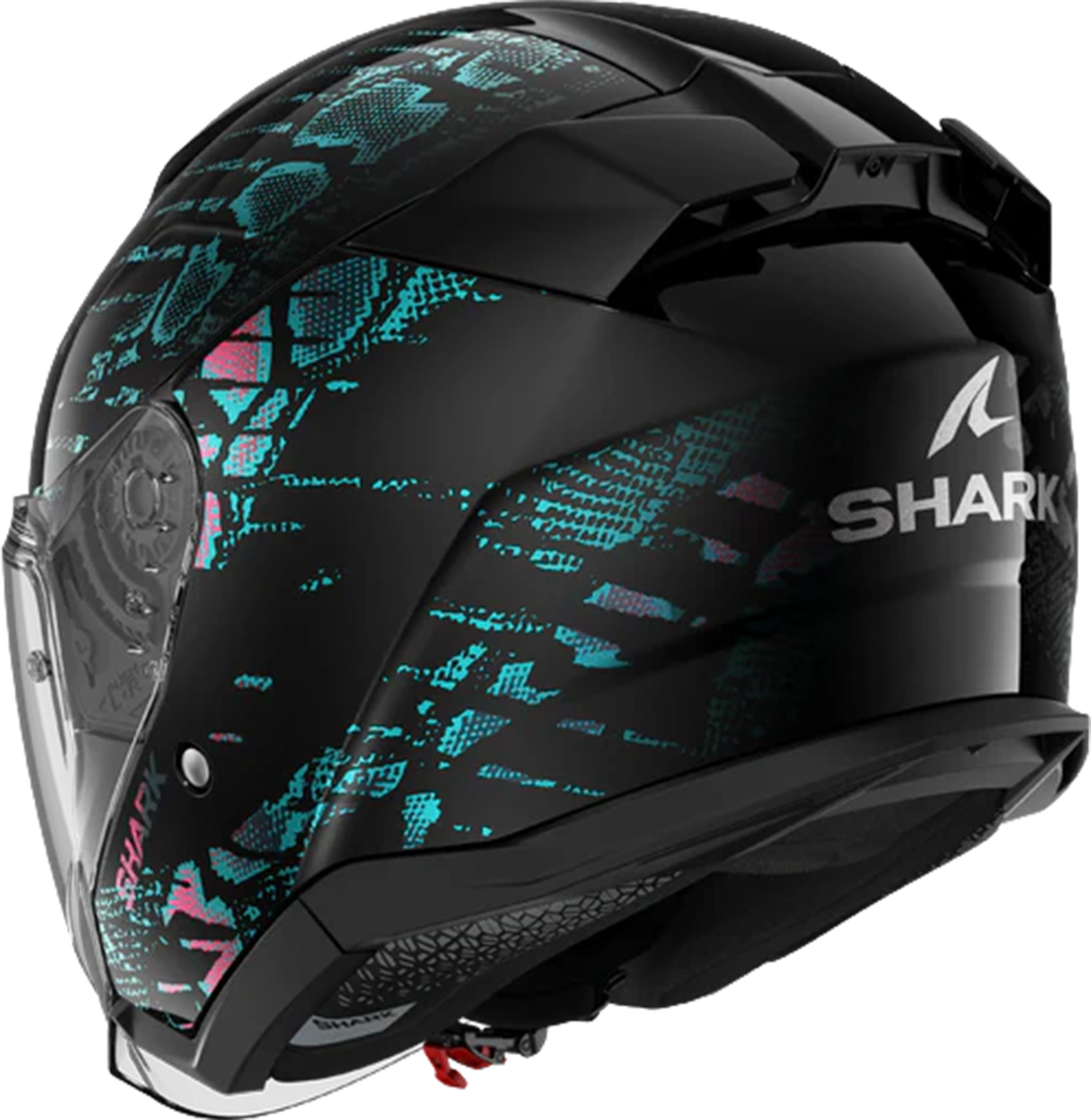 Shark Skwal Jet Reptaia Cască Negru/turcoaz 2XL (63/64) Figura 2