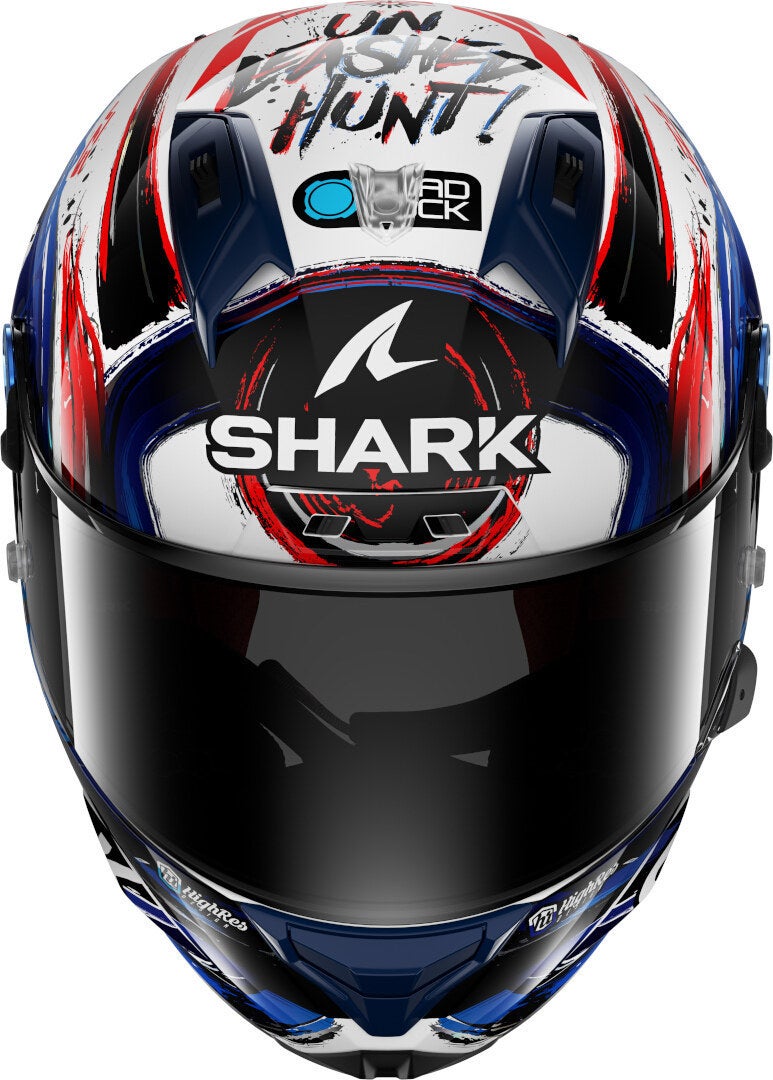 Side view of Shark Aeron GP FIM Replica Zarco Signature Carbon Helmet