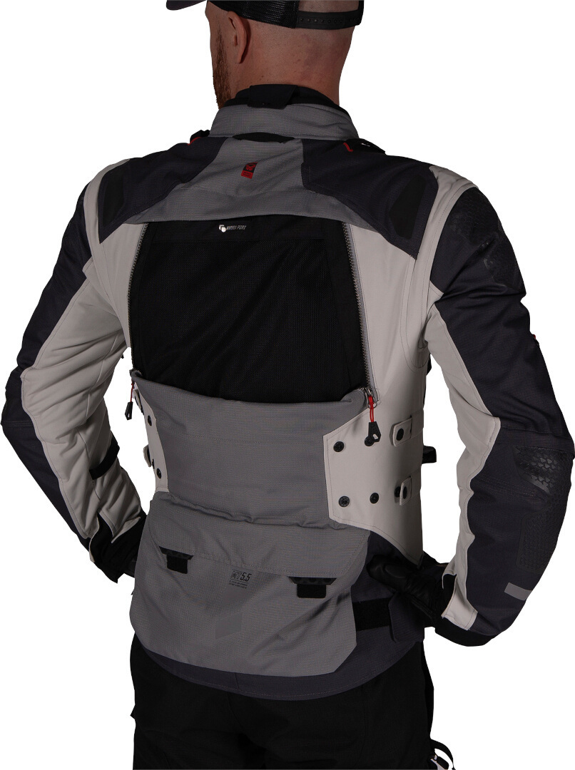 Side view of Leatt ADV Multitour 5.5 waterproof Motorcycle Textile Jacket
