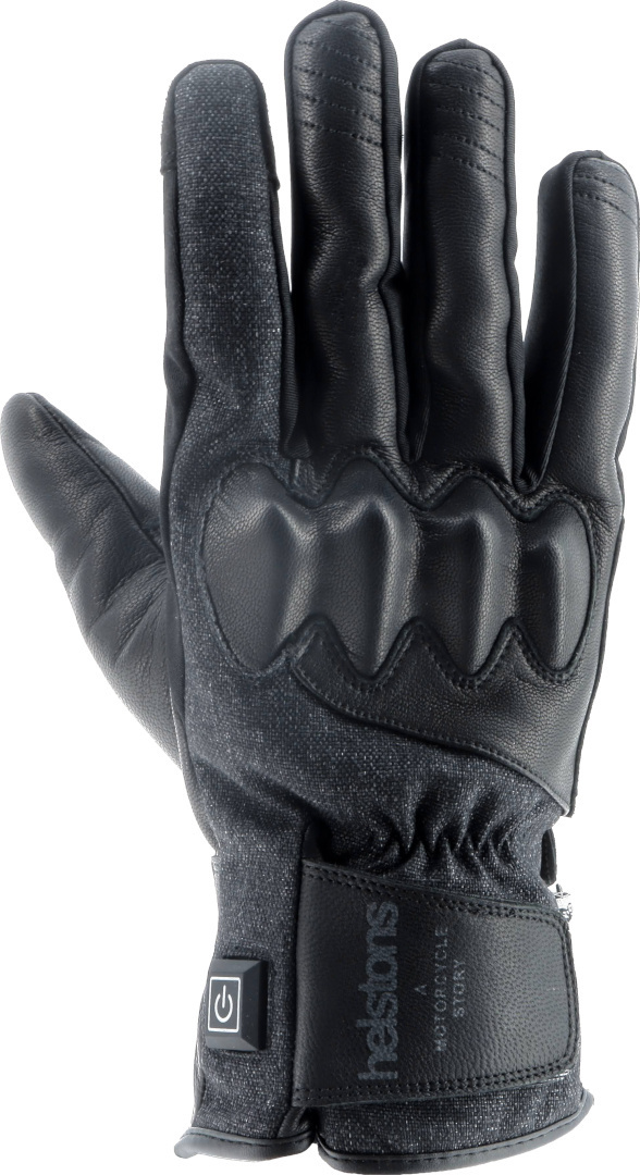 Helstons Curtis beheizbare Motorrad Handschuhe schwarz/grau 10 Abbildung 1
